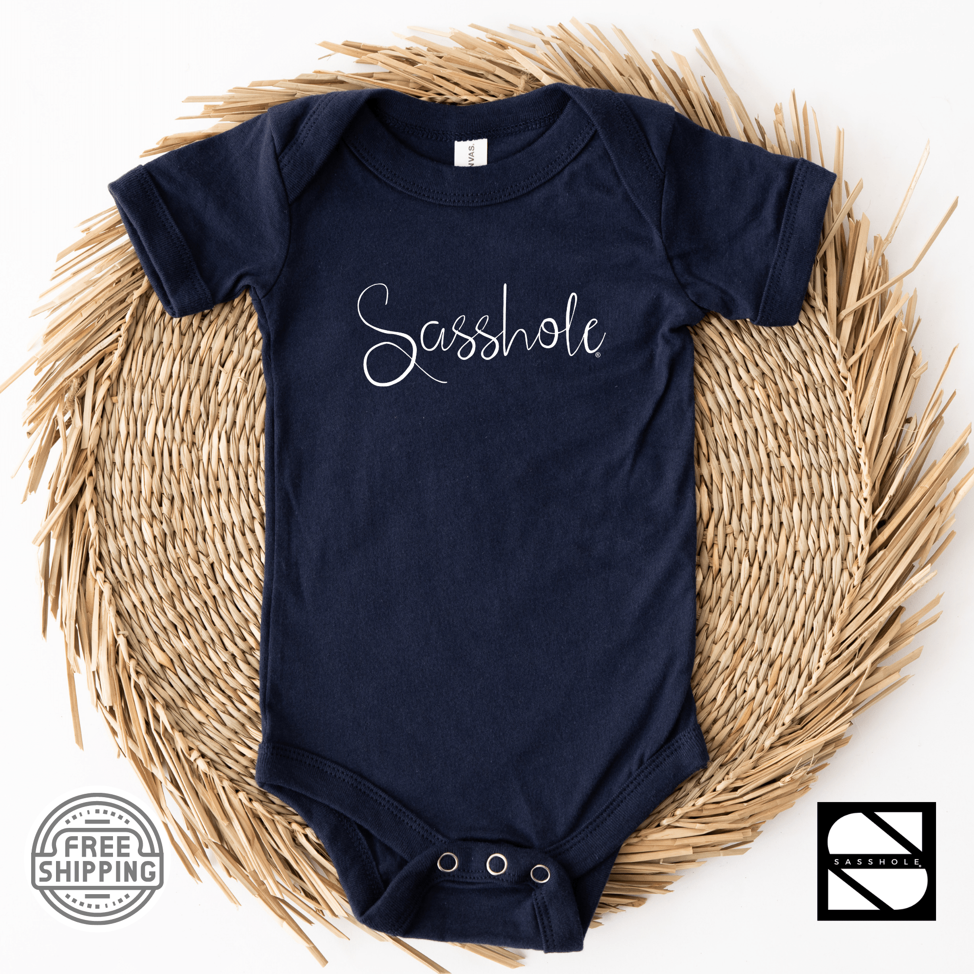 Image of Cuteness with a Side of Sass: Infant Sasshole® Attire - Funny Graphic Tee by Sasshole® Clothing