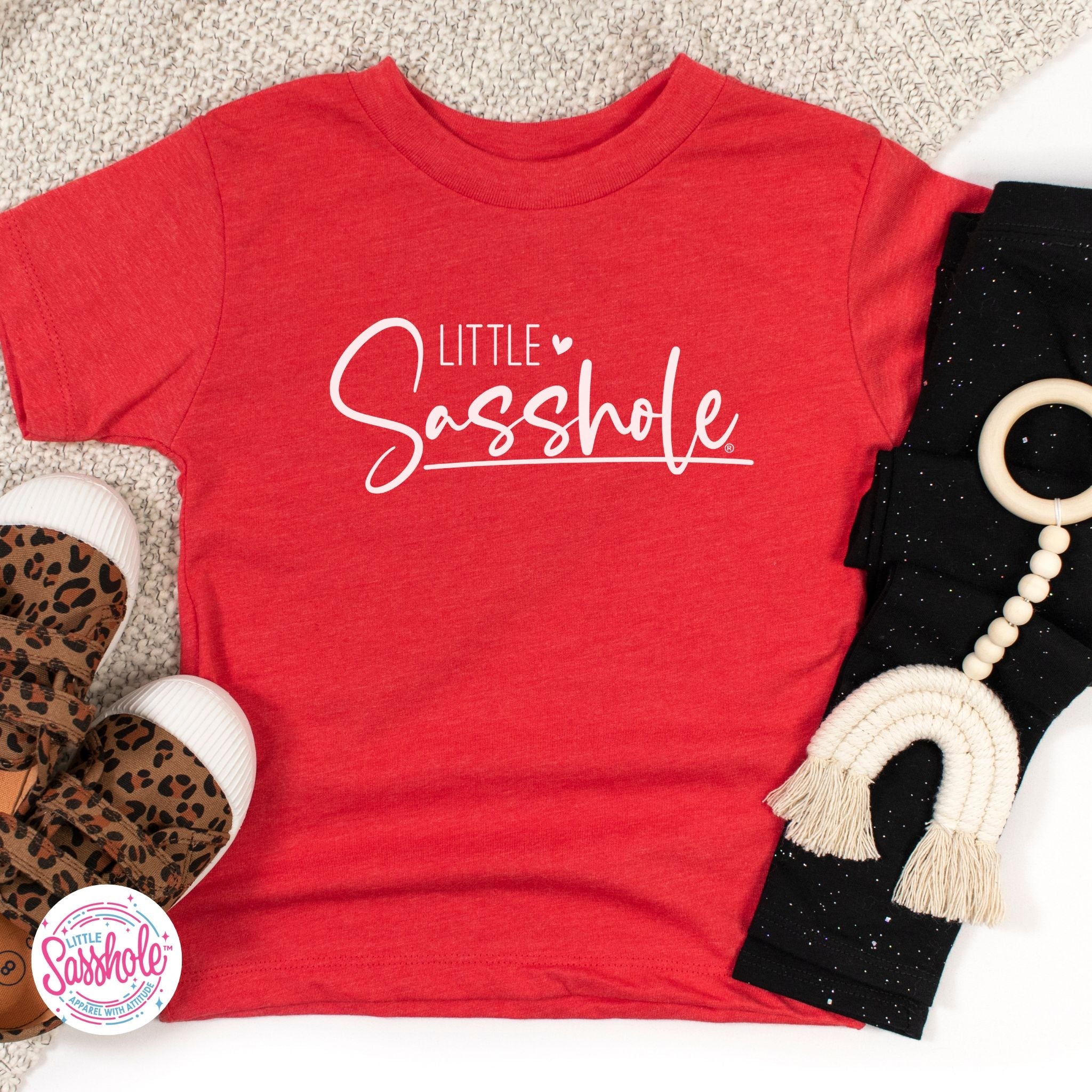 Empowering Attitude: Little Sasshole™ Toddler T-shirt - Funny Graphic Tee by Sasshole® Clothing