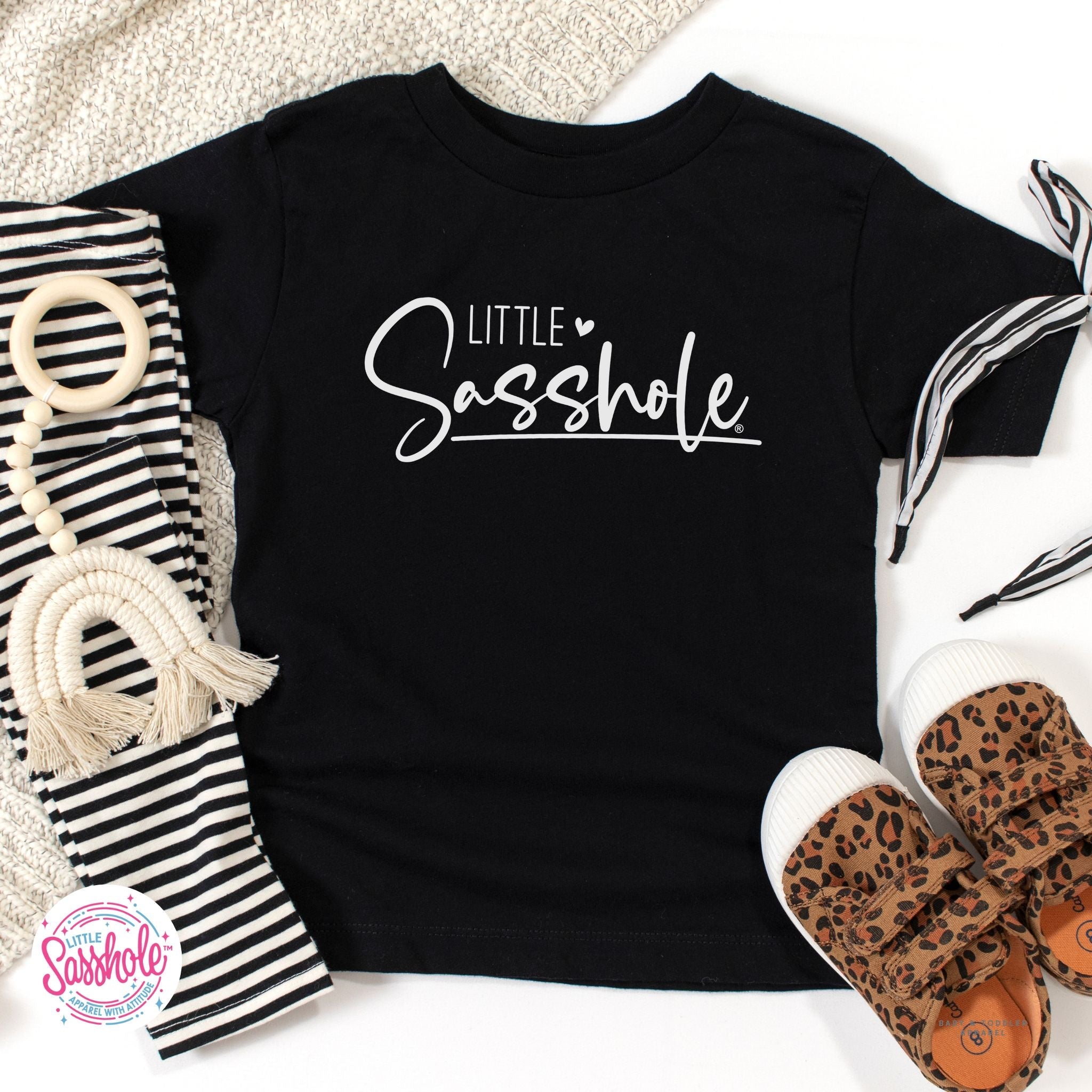 Image of Empowering Attitude: Little Sasshole™ Toddler T-shirt - Funny Graphic Tee by Sasshole® Clothing