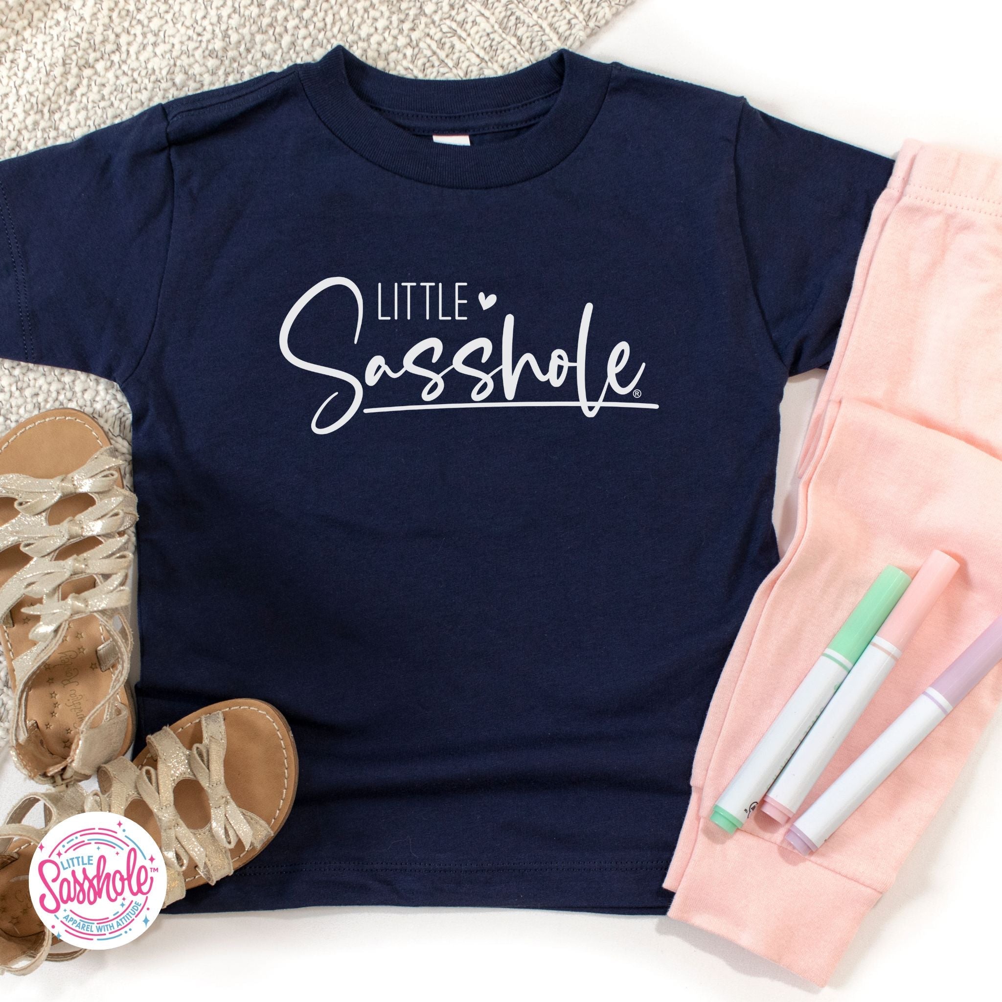 Empowering Attitude: Little Sasshole™ Toddler T-shirt - Funny Graphic Tee by Sasshole® Clothing