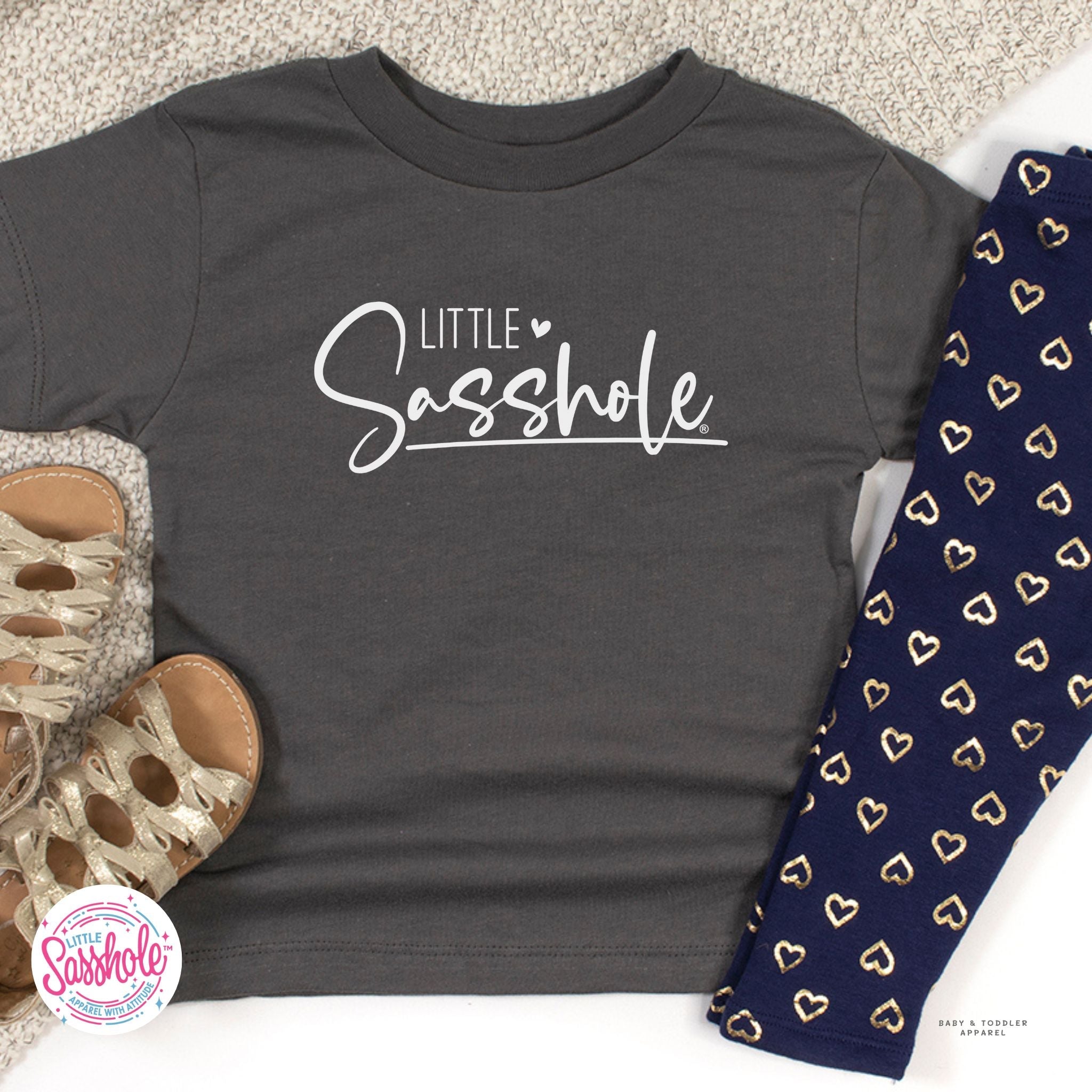 Empowering Attitude: Little Sasshole™ Toddler T-shirt - Funny Graphic Tee by Sasshole® Clothing