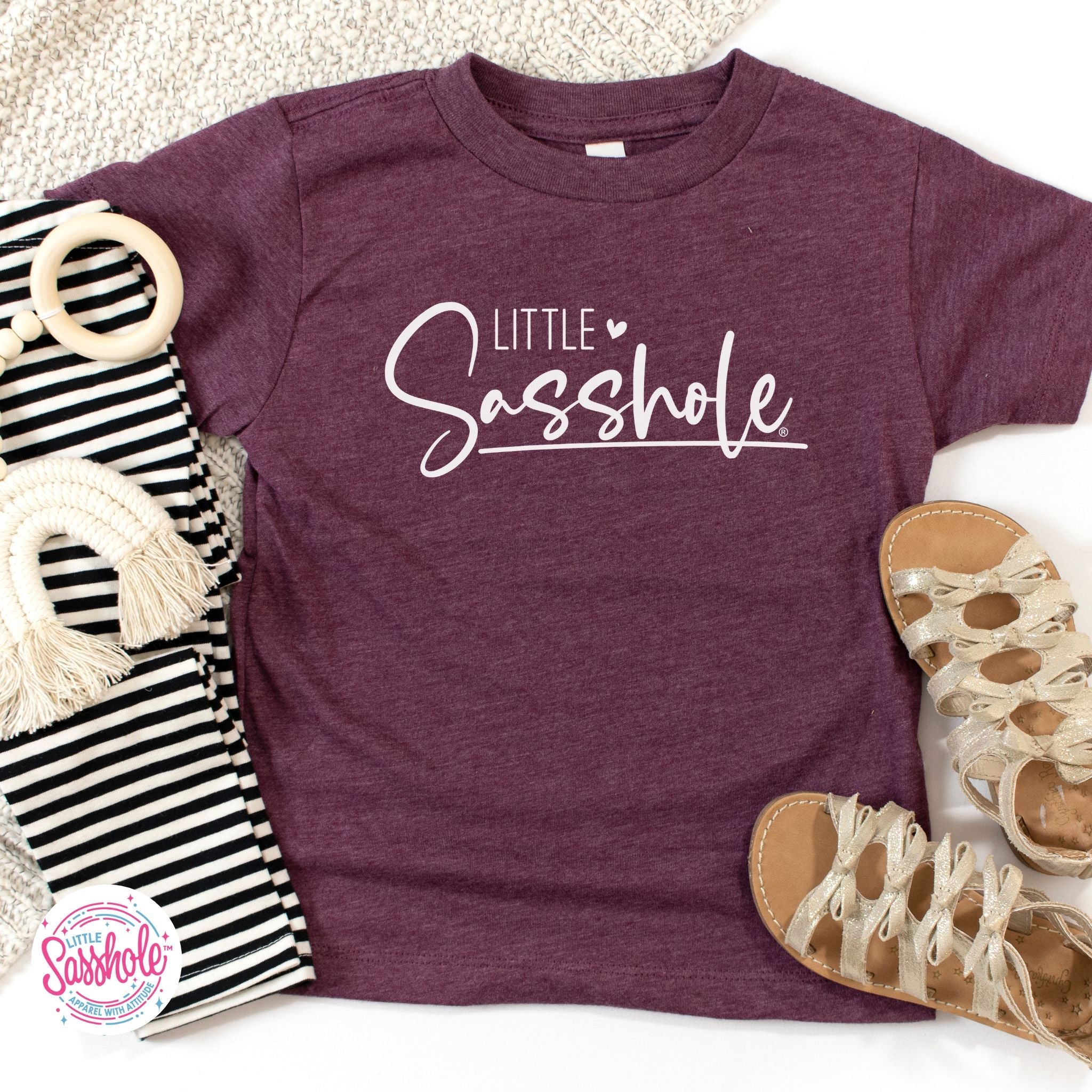 Image of Empowering Attitude: Little Sasshole™ Toddler T-shirt - Funny Graphic Tee by Sasshole® Clothing