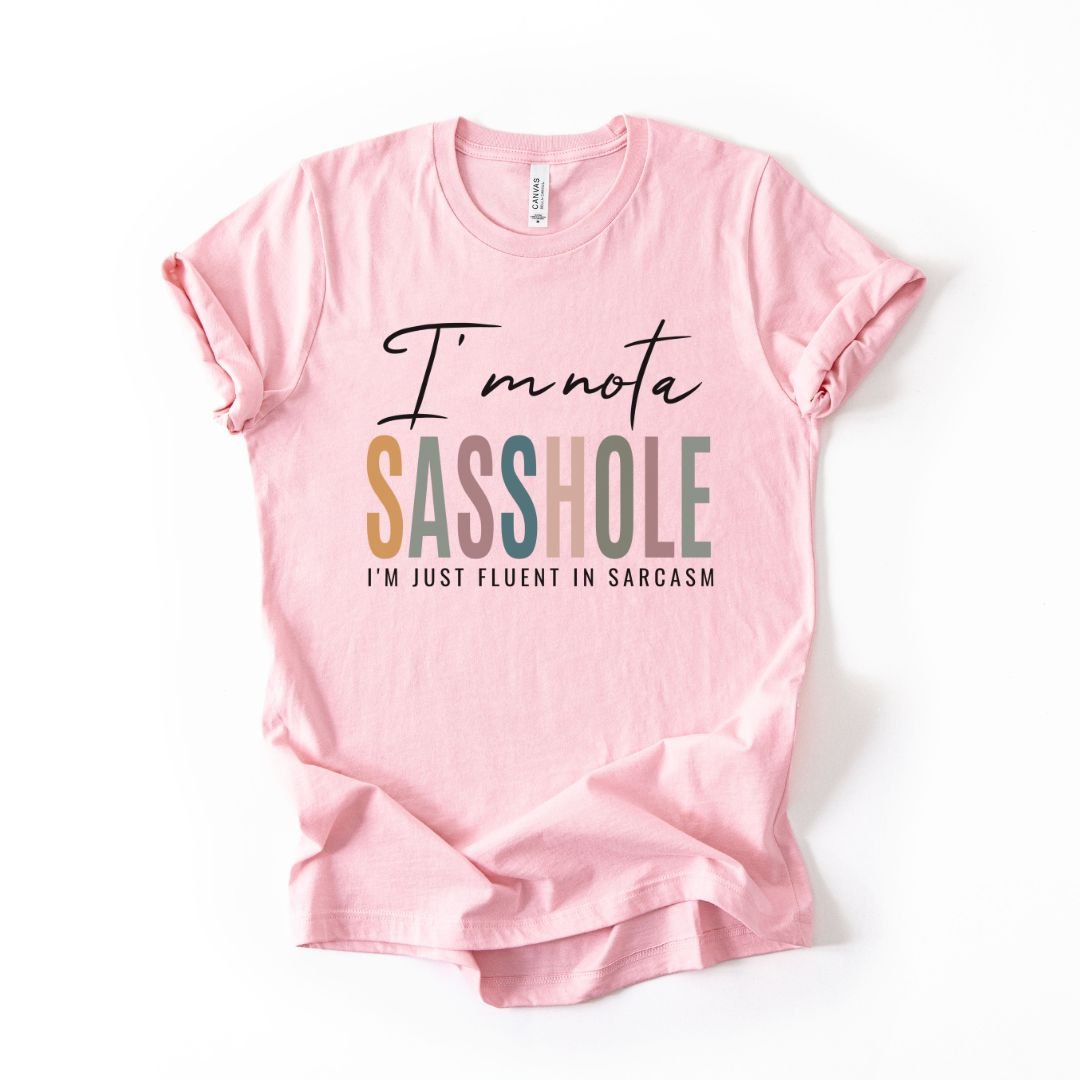 Image of Fluent in Sarcasm – Women’s T-Shirt | Funny Sarcastic Graphic Tee | Sasshole® - Funny Graphic Tee by Sasshole® Clothing