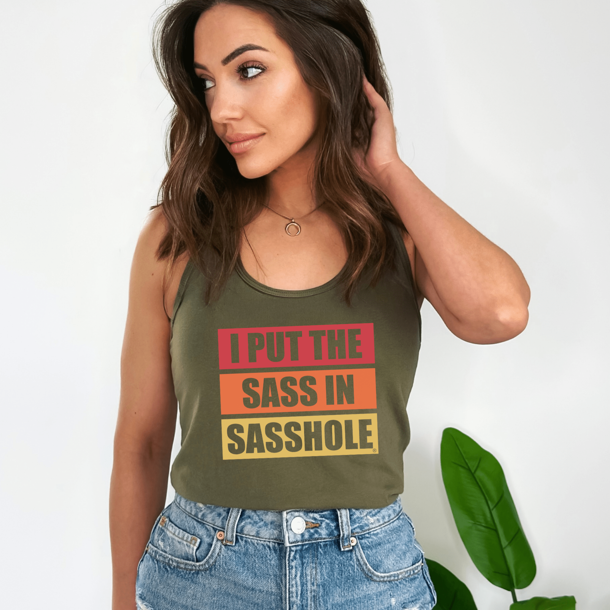 I Put the Sass in Sasshole® – Women’s Tank Top | Funny Graphic Tank | Sasshole® - Funny Graphic Tee by Sasshole® Clothing