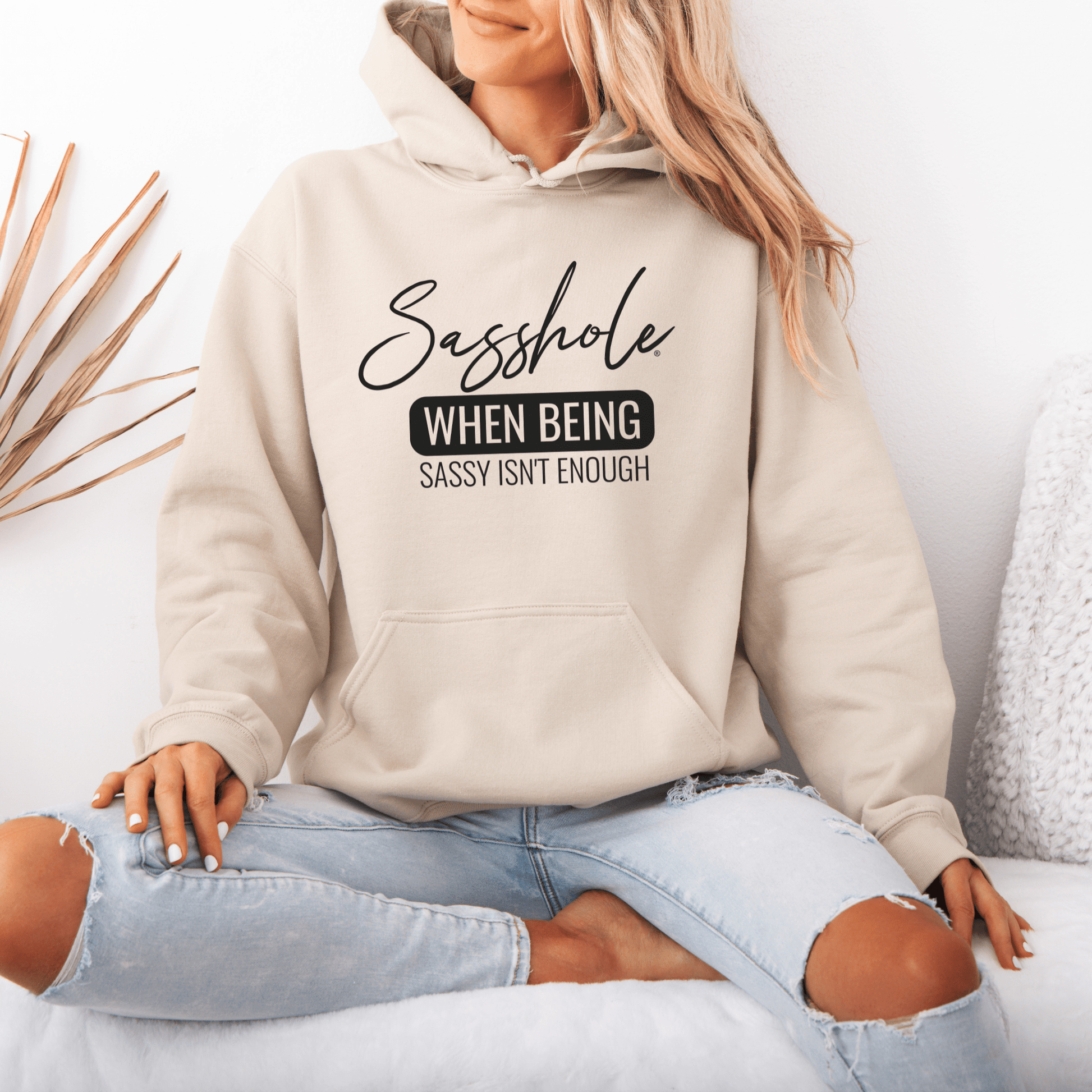 Level Up Your Sass: Sasshole® Statement Hoodies for Women - Funny Graphic Tee by Sasshole® Clothing