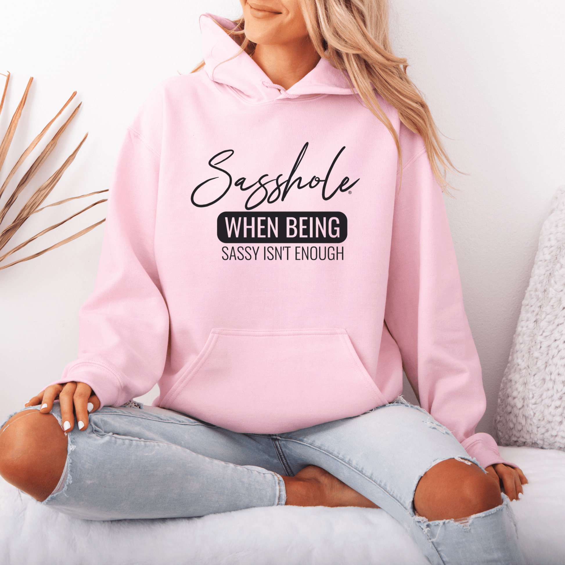 Level Up Your Sass: Sasshole® Statement Hoodies for Women - Funny Graphic Tee by Sasshole® Clothing