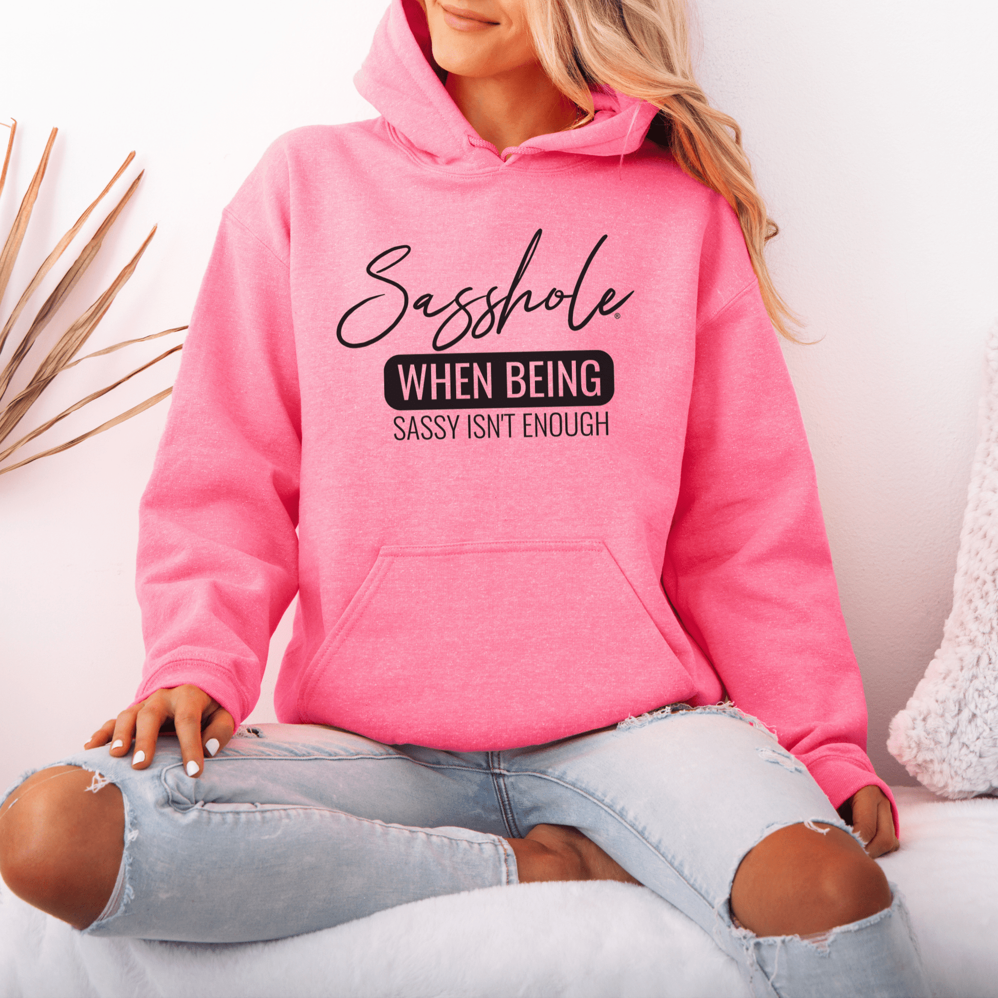 Level Up Your Sass: Sasshole® Statement Hoodies for Women - Funny Graphic Tee by Sasshole® Clothing