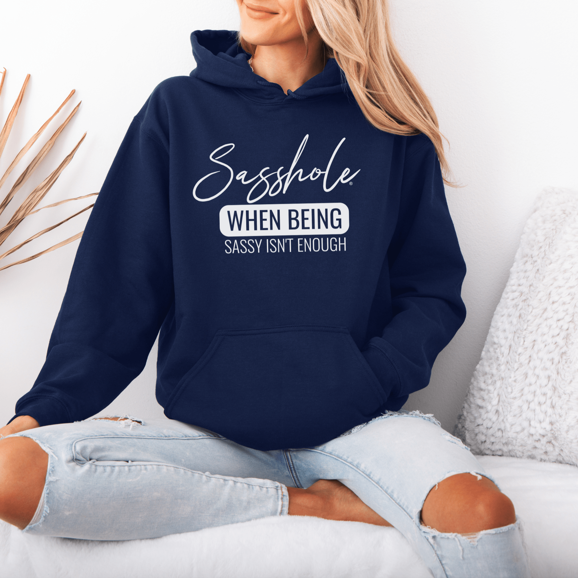 Image of Level Up Your Sass: Sasshole® Statement Hoodies for Women - Funny Graphic Tee by Sasshole® Clothing