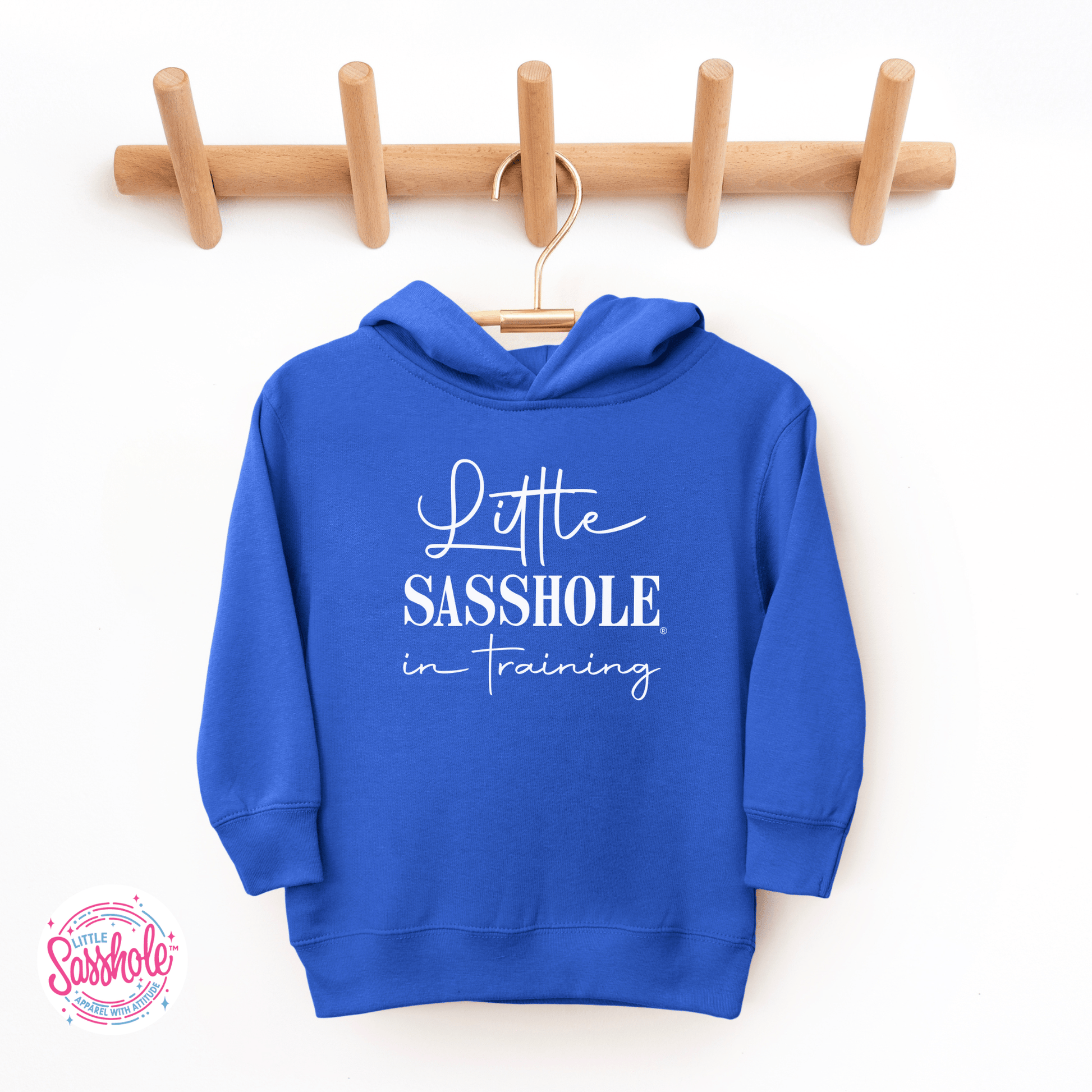 Little Sasshole in Training – Adorable Toddler Hoodie for Future Fashionistas - Funny Graphic Tee by Sasshole® Clothing