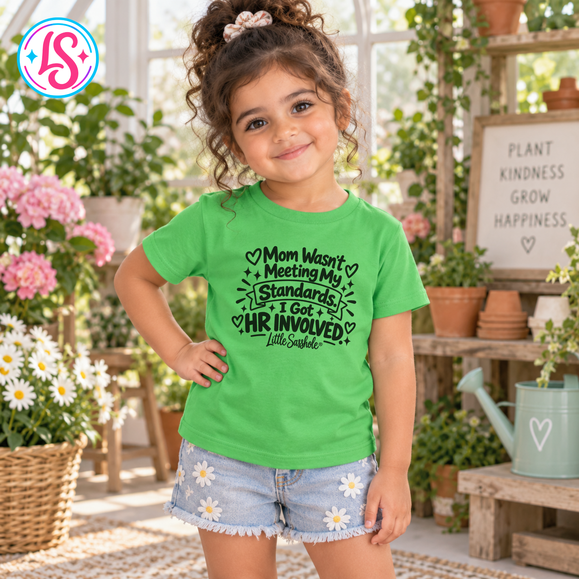 Image of Little Sasshole® Mom Wasnt Meeting My Standards Shirt, Funny Toddler Tee, HR Humor Kids Shirt, Sassy Girl Graphic T-Shirt - Funny Graphic Tee by Sasshole® Clothing