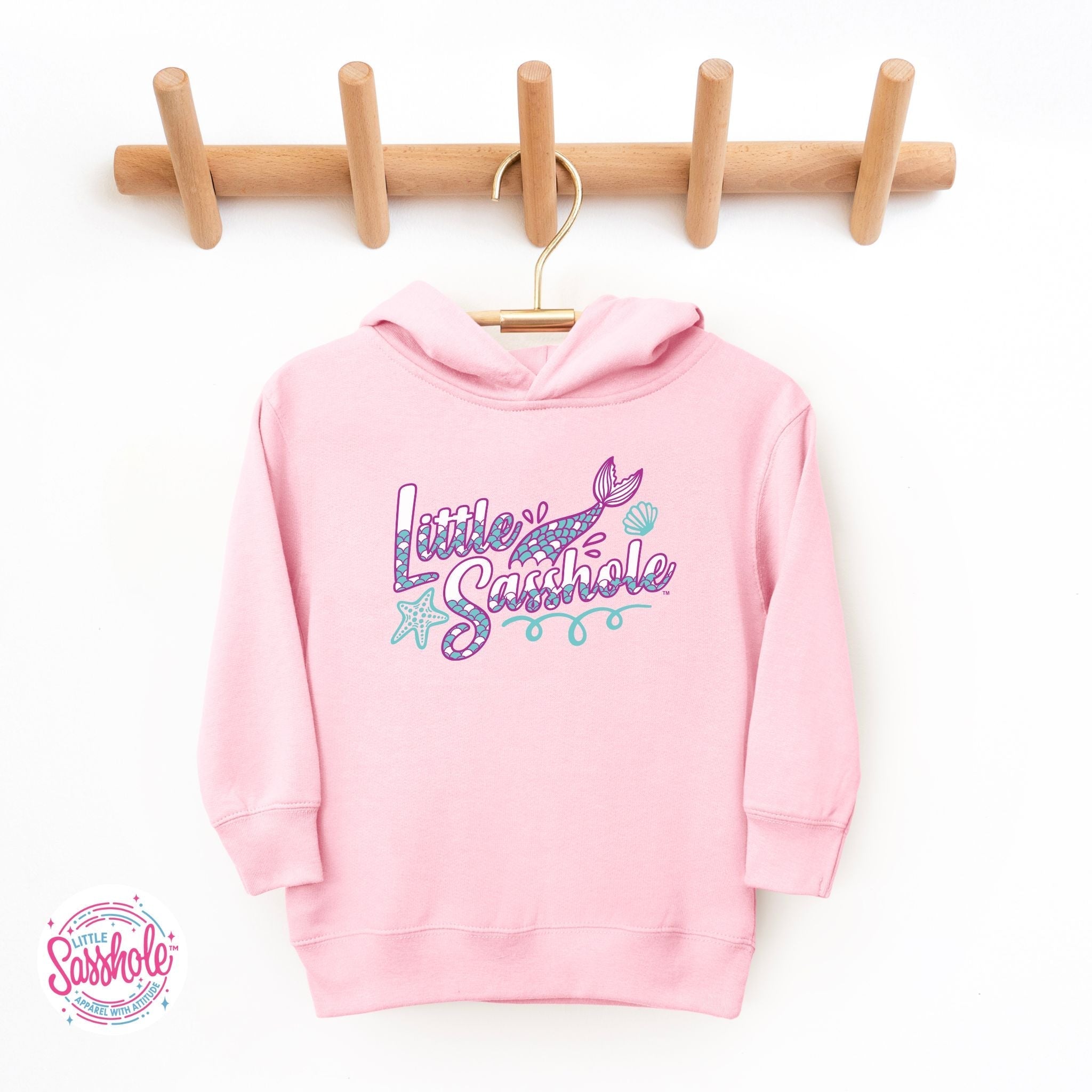 Image of “Magical Mermaid” – Little Sasshole™ Toddler Hoodie - Funny Graphic Tee by Sasshole® Clothing