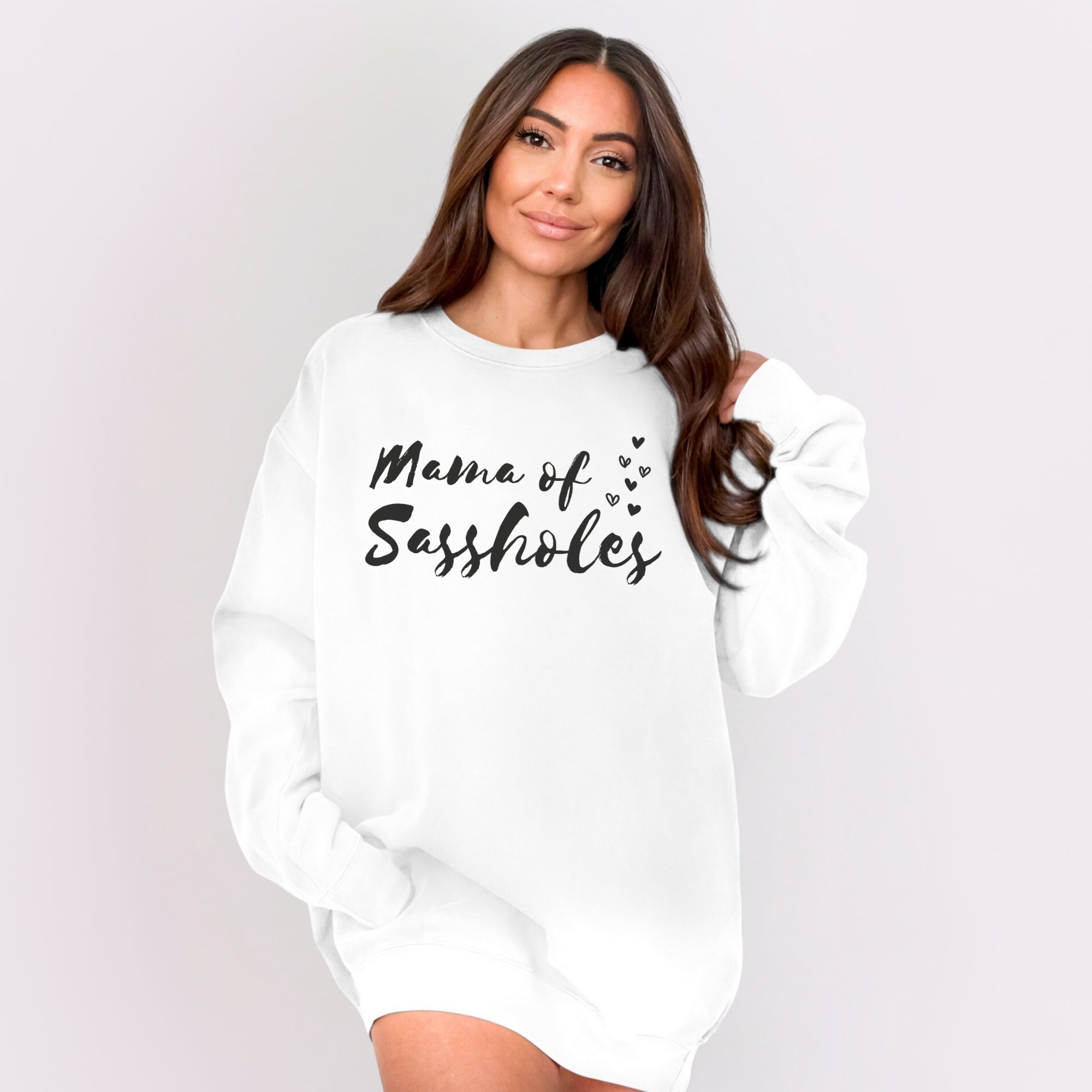 Mama of Sassholes – Women’s Relaxed Fit Sweatshirt | Funny Mom Shirt | Sasshole® - Funny Graphic Tee by Sasshole® Clothing