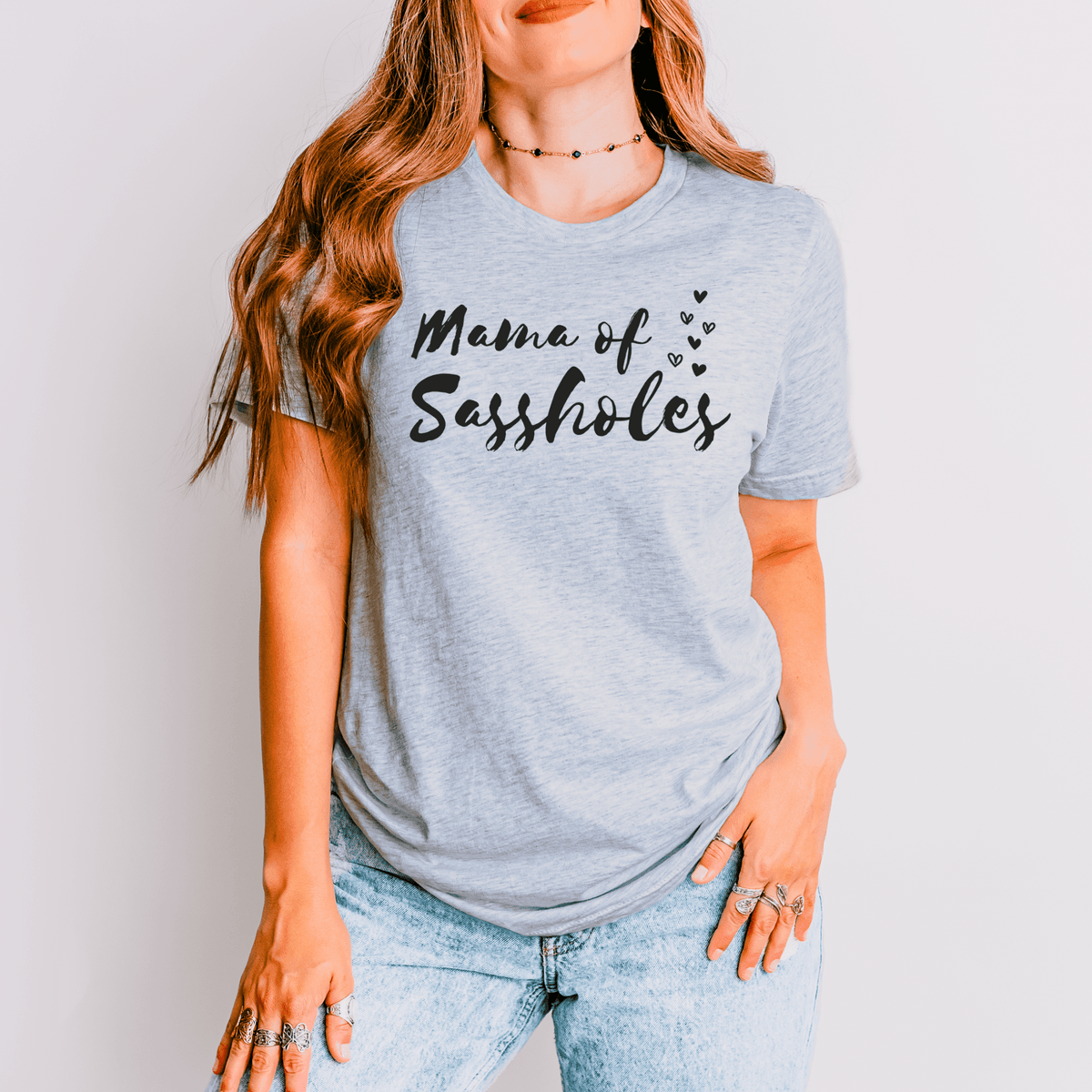 Mama of Sassholes – Women’s T-Shirt | Funny Mom Shirt | Sasshole® - Funny Graphic Tee by Sasshole® Clothing