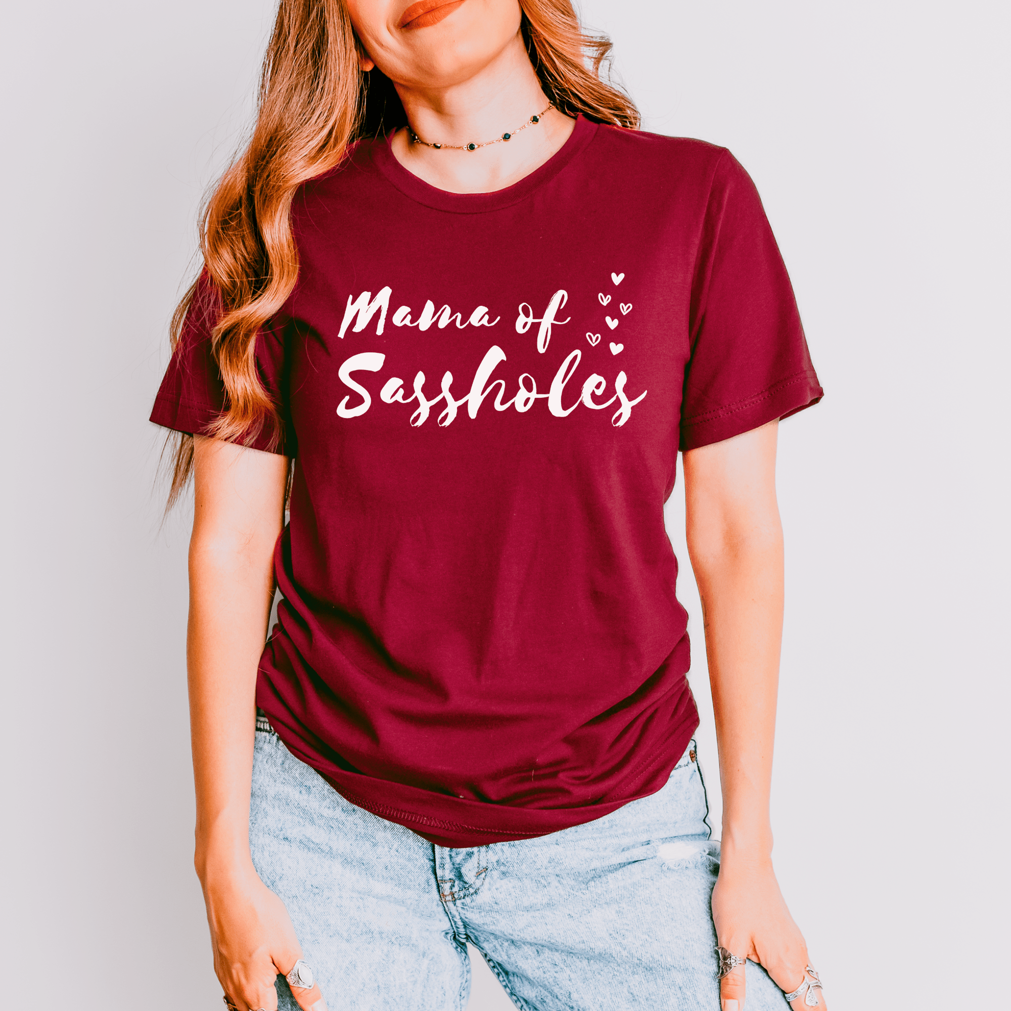 Mama of Sassholes Women's T-Shirt - Sassy & Proud Mama Tee - Funny Graphic Tee by Sasshole® Clothing