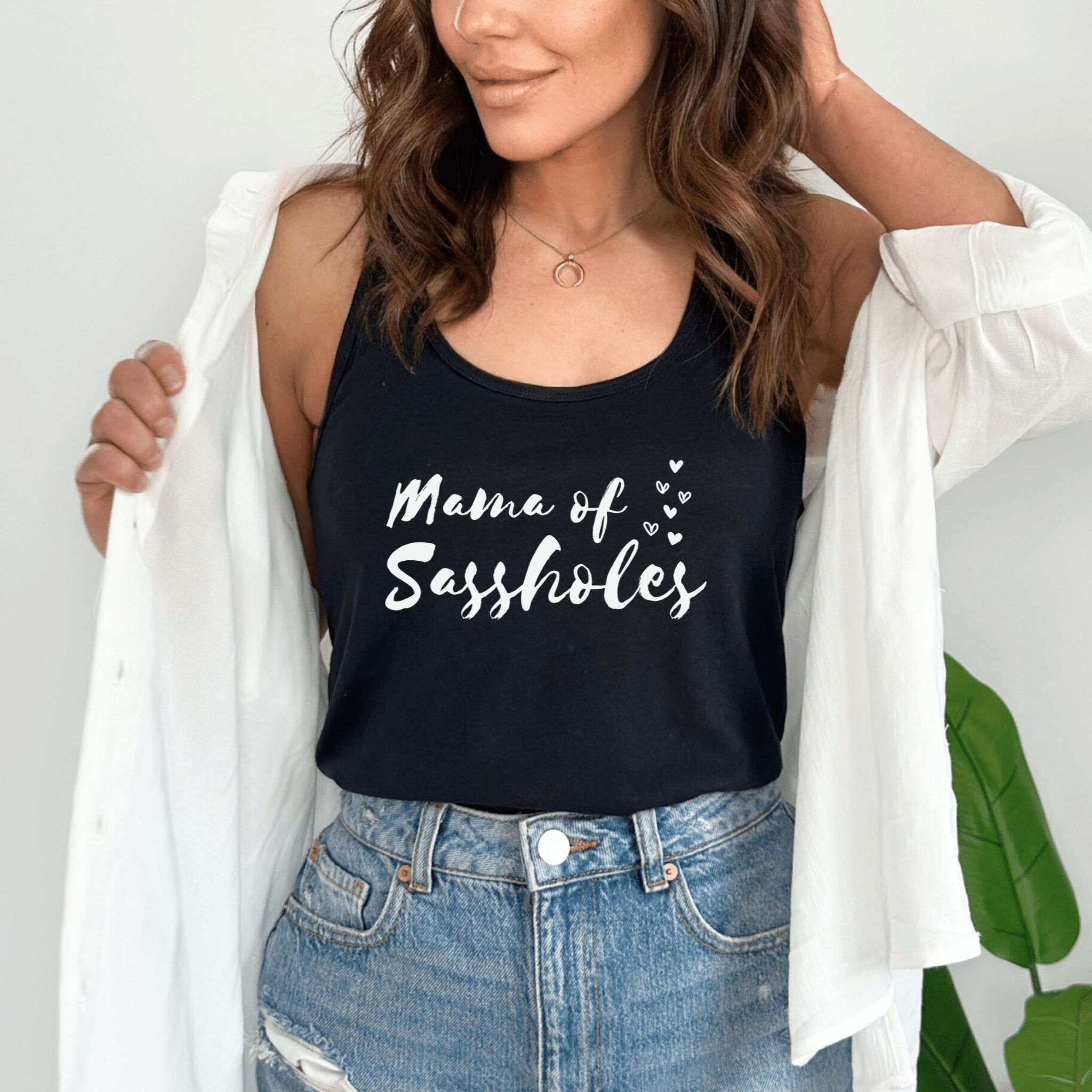 Mama of Sassholes – Women’s Tank Top | Funny Mom Shirt | Sasshole® - Funny Graphic Tee by Sasshole® Clothing