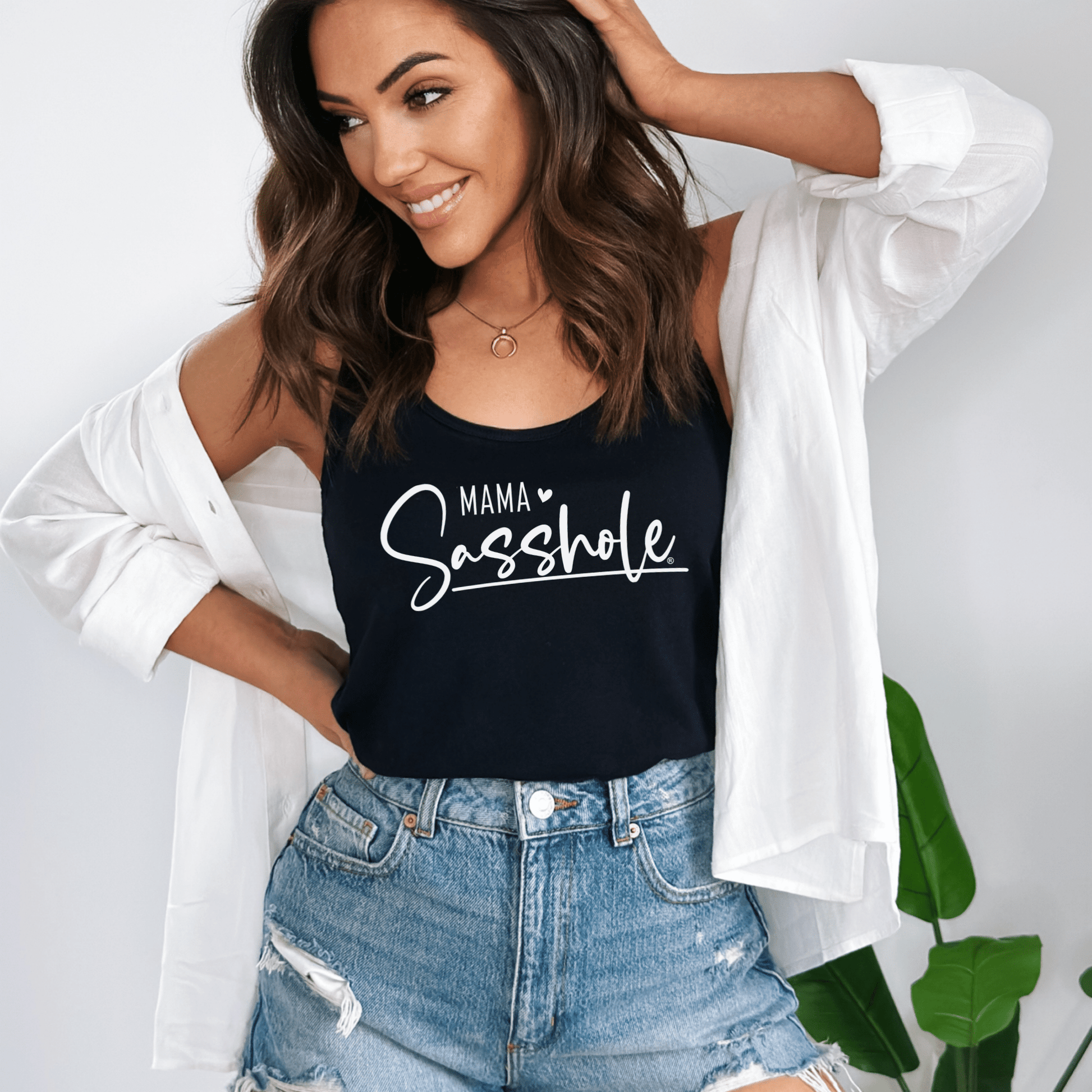 Mama Sasshole® Women's Tank Top - Bold, Fun, and Full of Sass - Funny Graphic Tee by Sasshole® Clothing