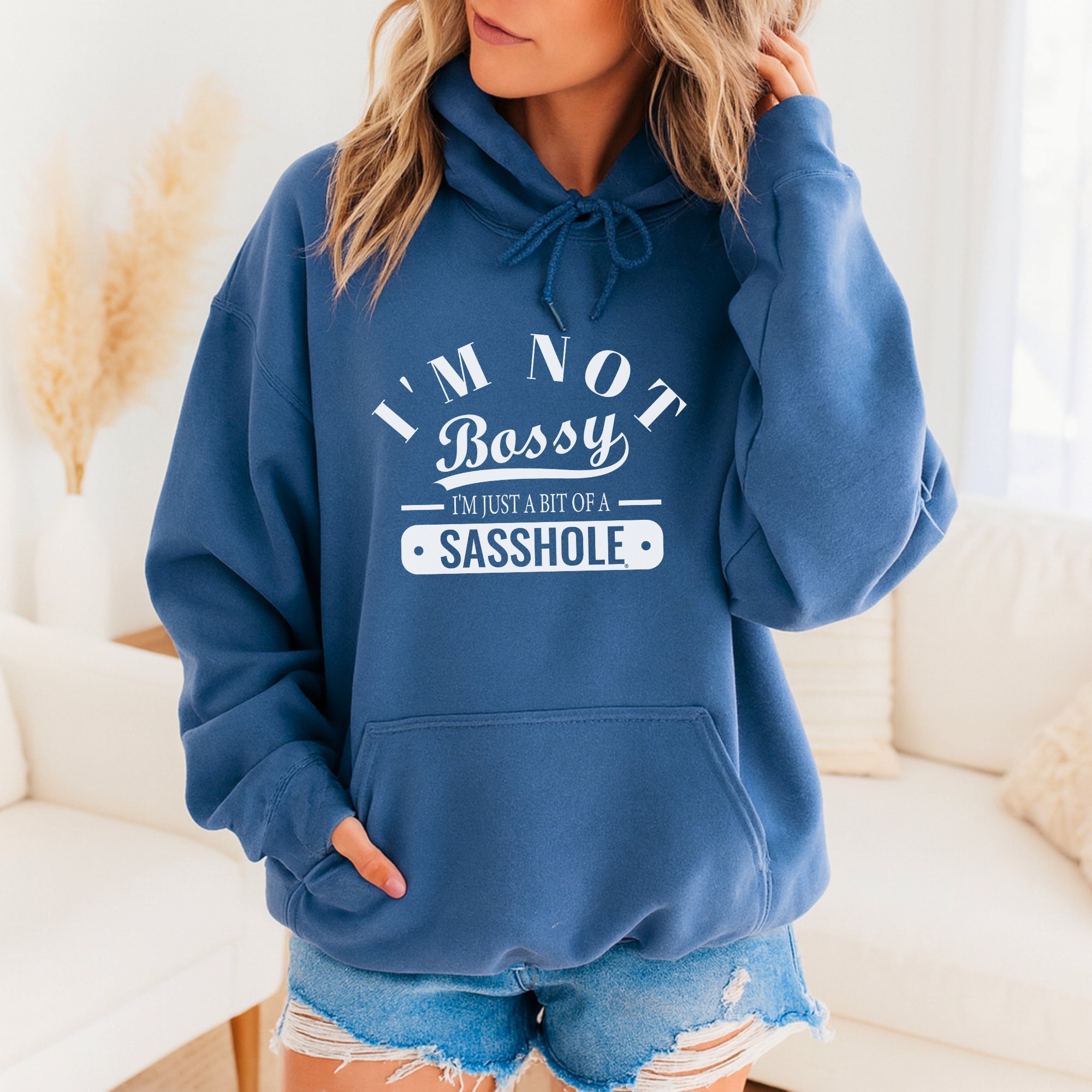 Image of Not Bossy. Just a Sasshole. – Women’s Hoodie | Funny Sarcastic Graphic Tee | Sasshole® - Funny Graphic Tee by Sasshole® Clothing