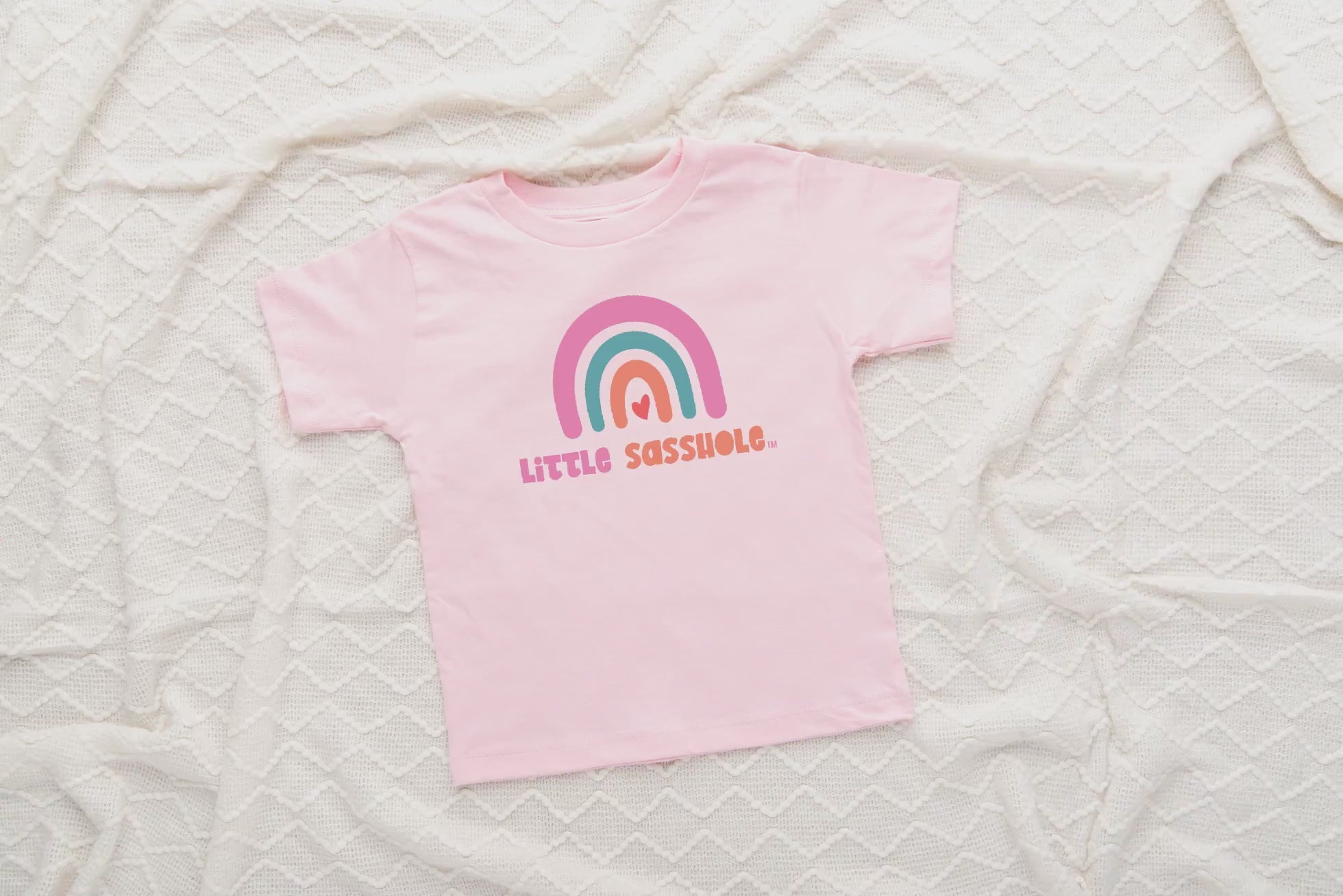 Chasing Rainbows: Little Sasshole Toddler Girl's T-Shirt