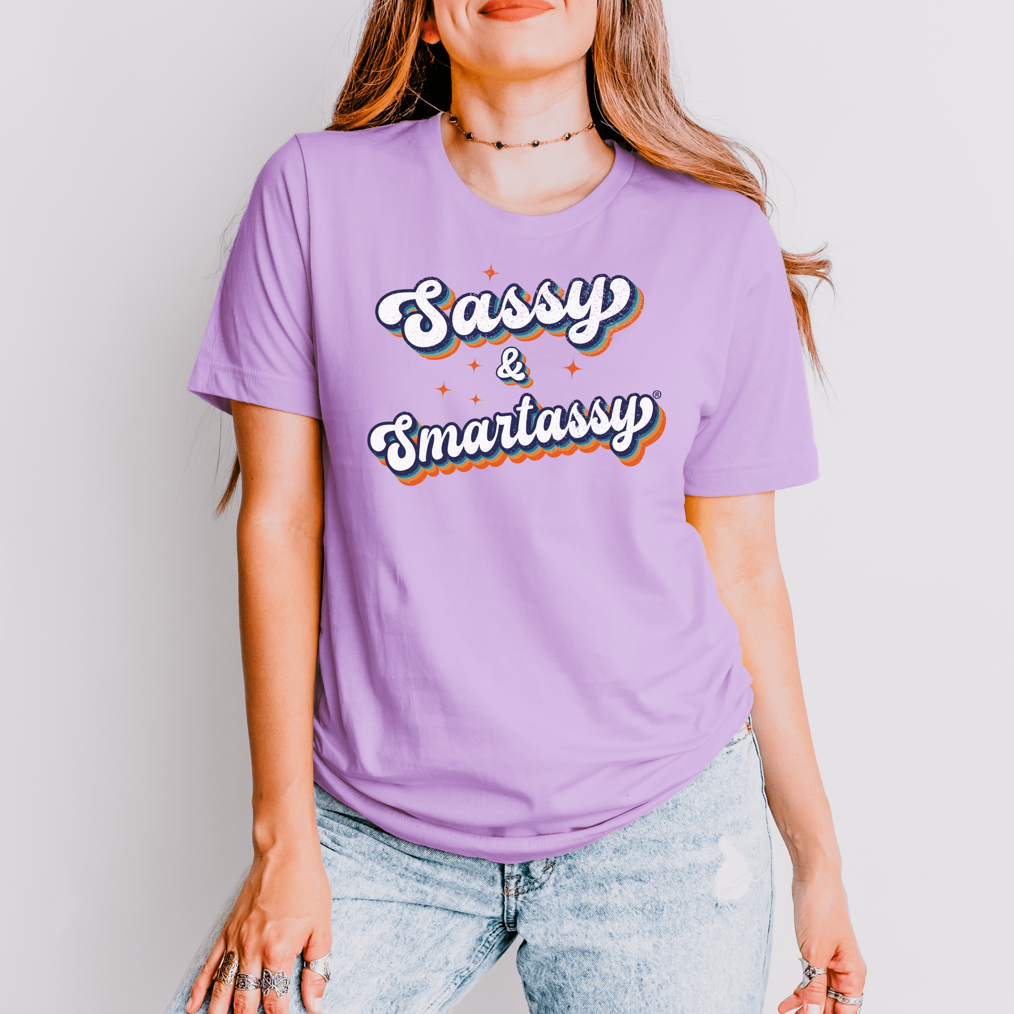 Image of Retro Sass: Sassy & Smartassy® Women's Tee - Funny Graphic Tee by Sasshole® Clothing