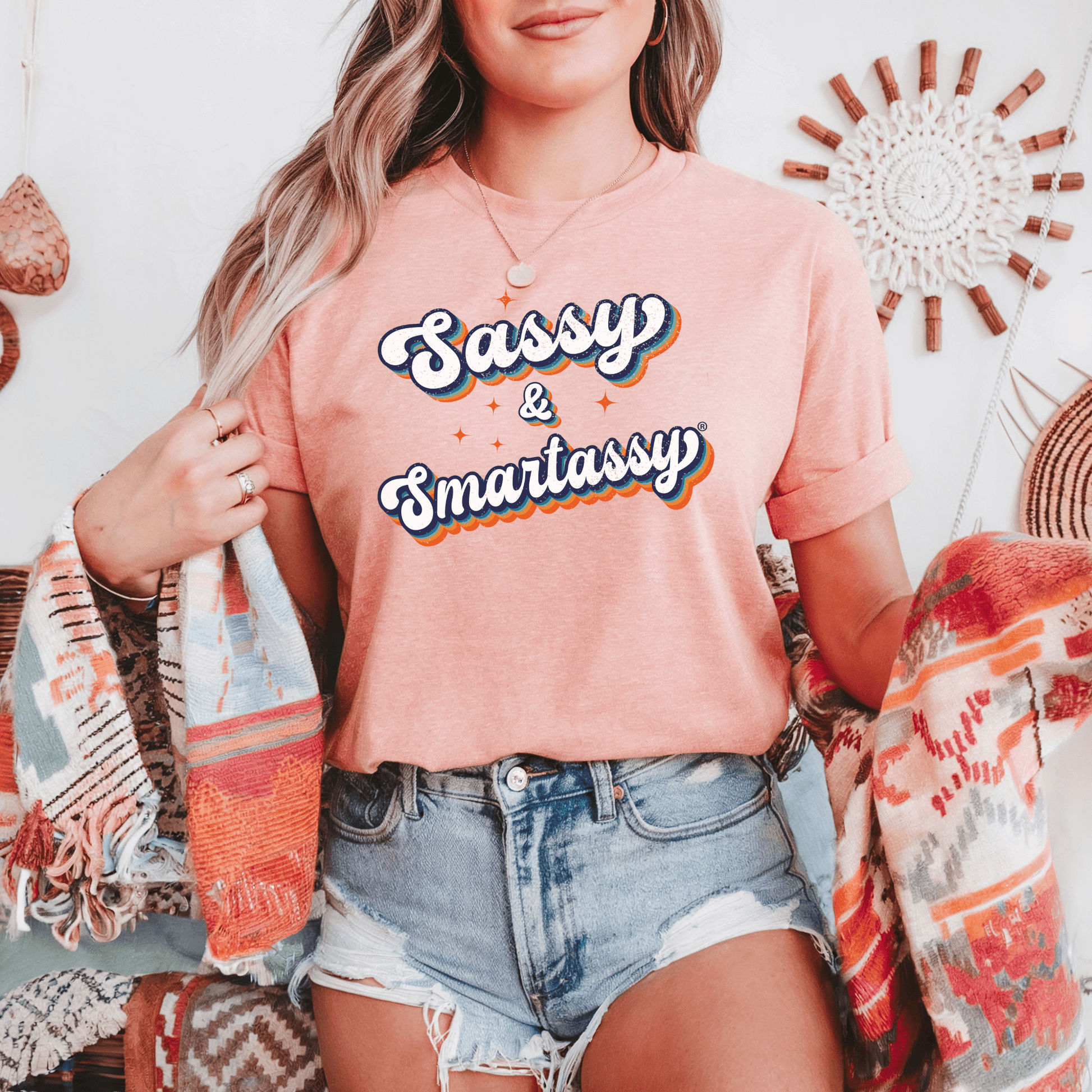 Retro Sass: Sassy & Smartassy® Women's Tee - Funny Graphic Tee by Sasshole® Clothing