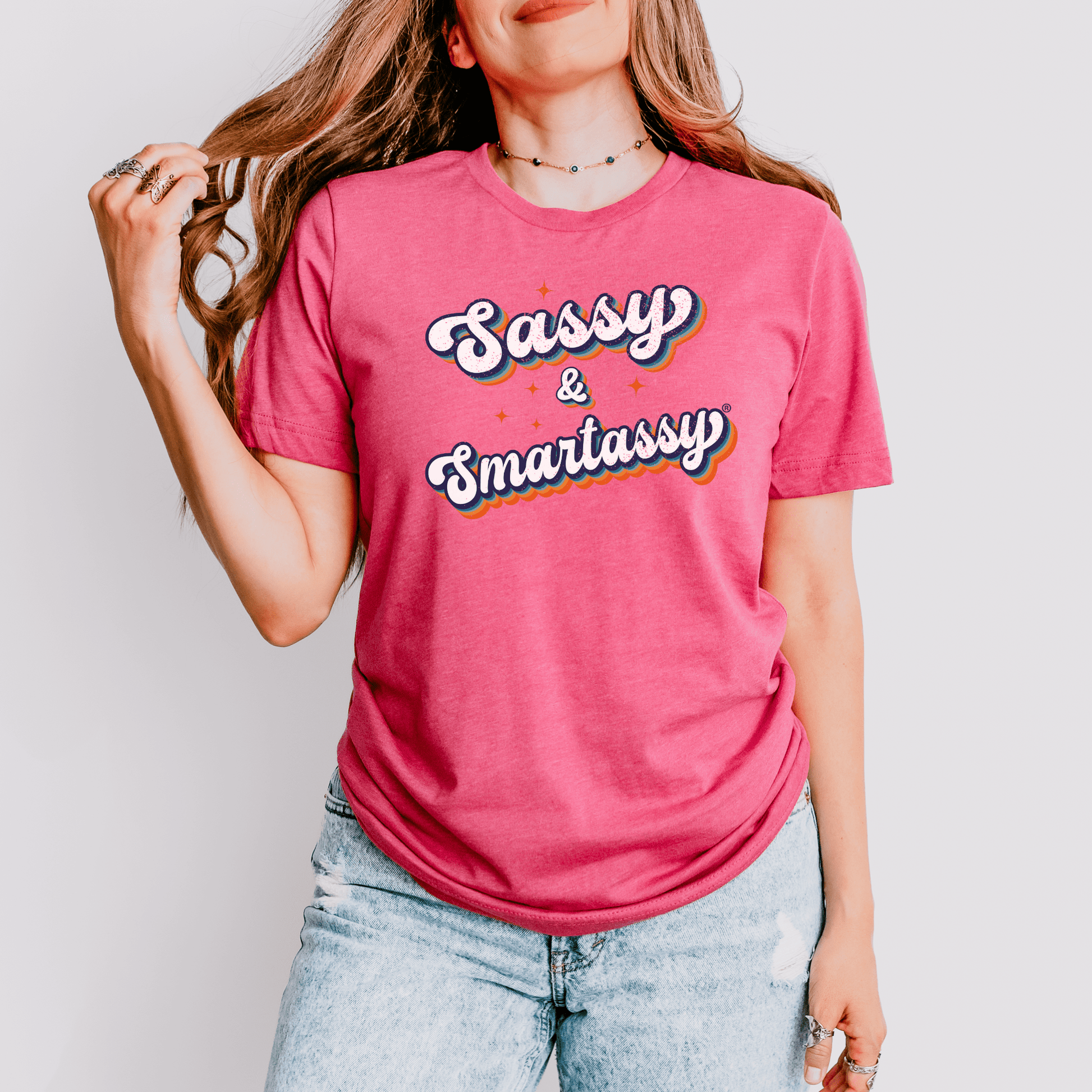 Retro Sass: Sassy & Smartassy® Women's Tee - Funny Graphic Tee by Sasshole® Clothing
