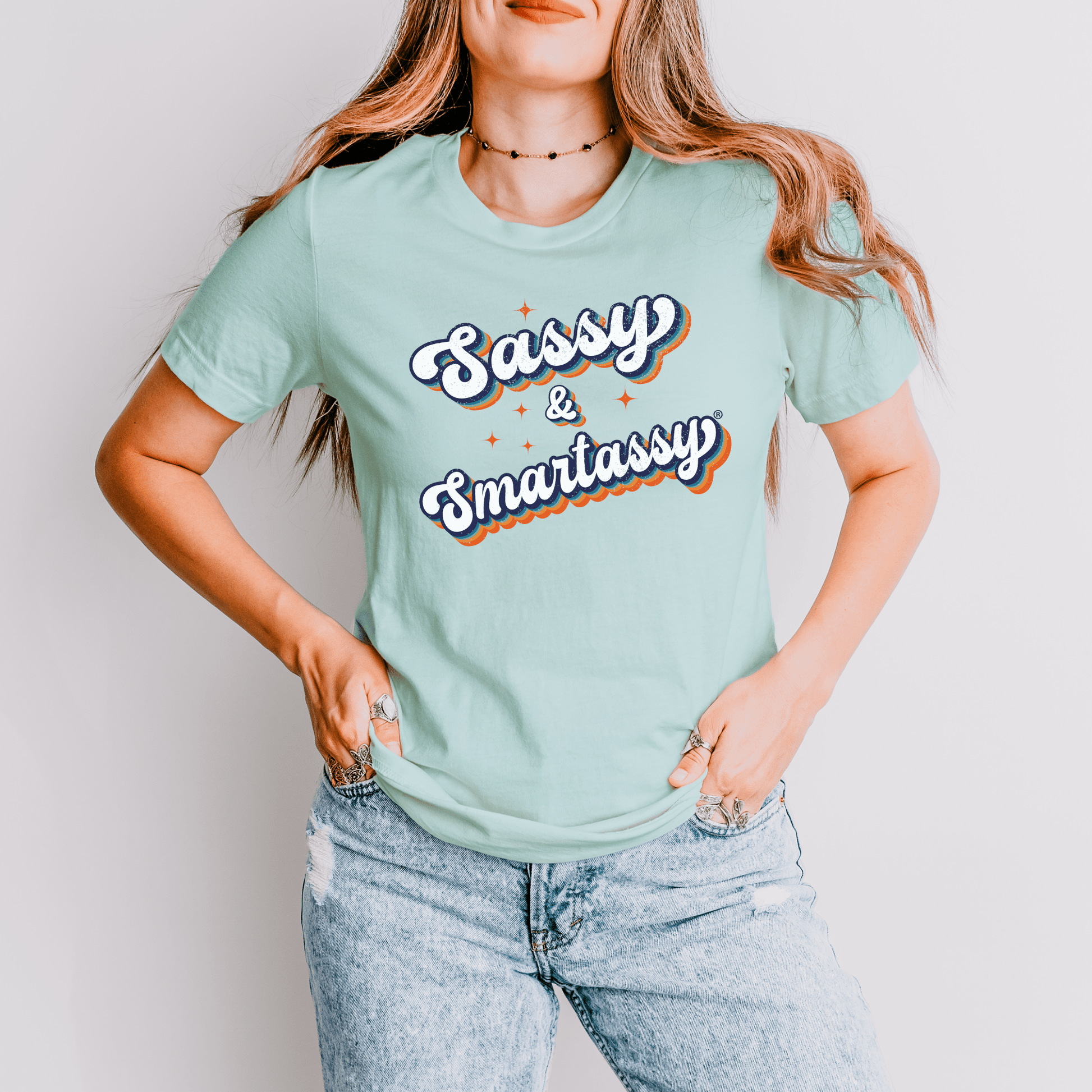 Retro Sass: Sassy & Smartassy® Women's Tee - Funny Graphic Tee by Sasshole® Clothing