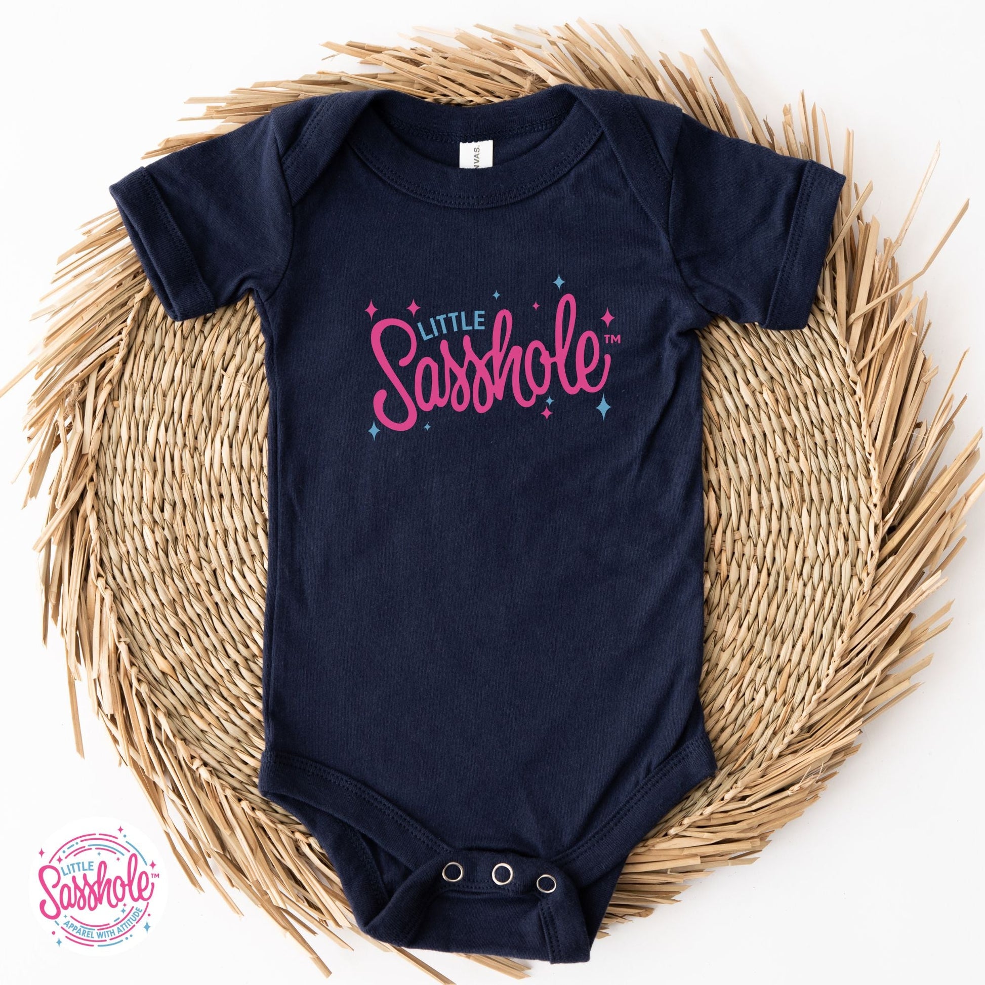 Sass and Style Unite: Little Sasshole™ Baby Onesie® - Funny Graphic Tee by Sasshole® Clothing