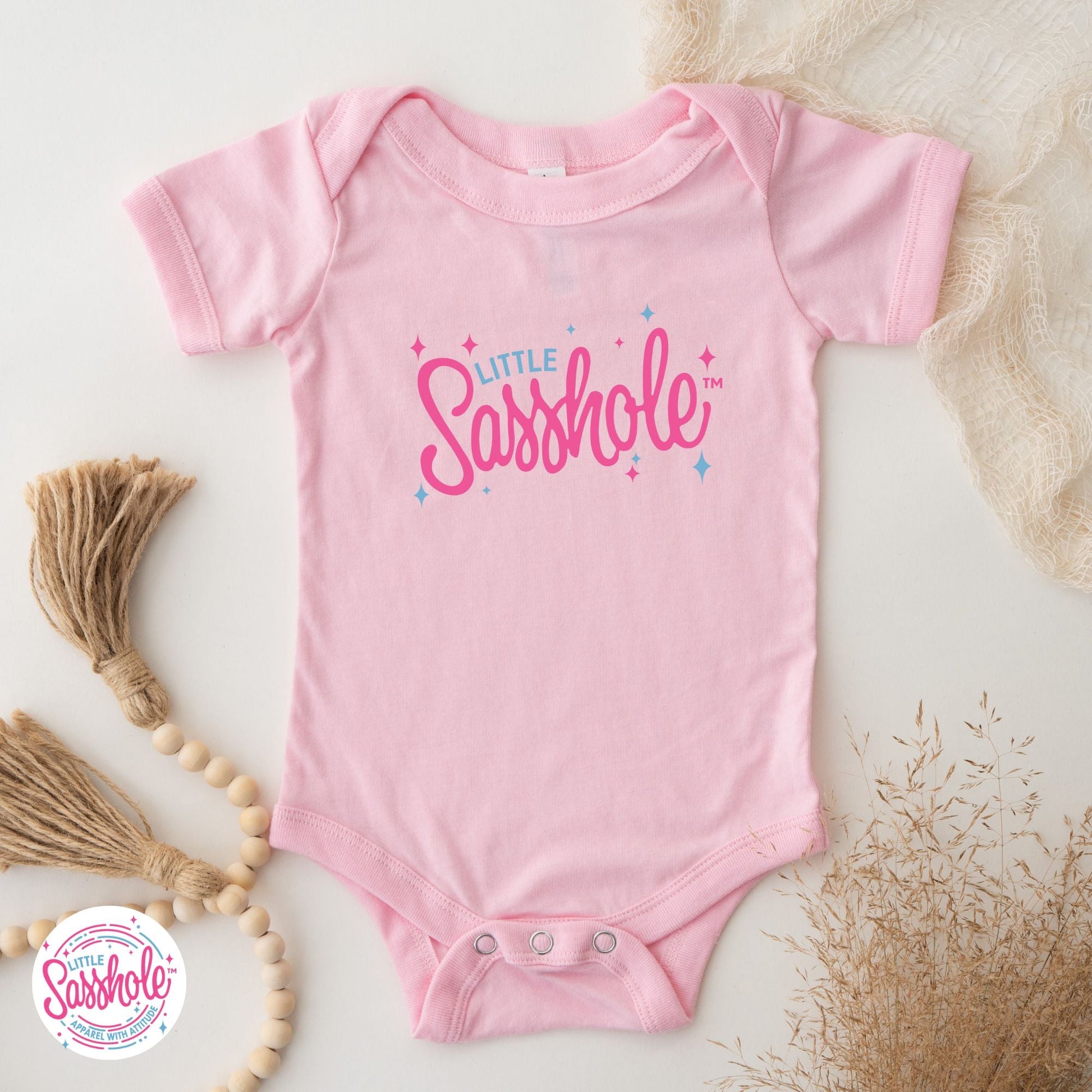 Sass and Style Unite: Little Sasshole™ Baby Onesie® - Funny Graphic Tee by Sasshole® Clothing