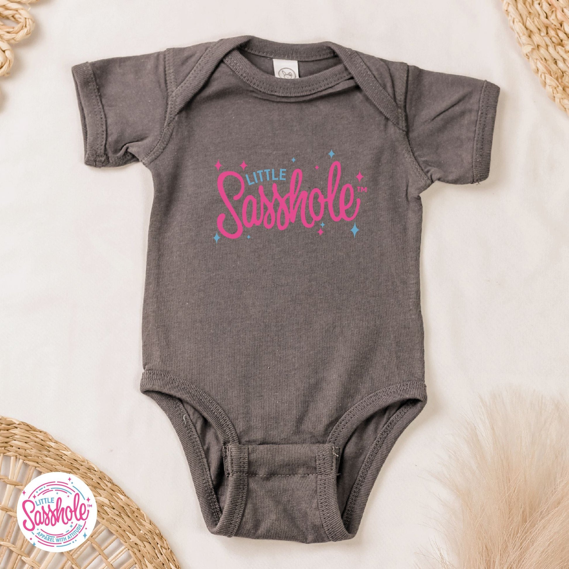 Sass and Style Unite: Little Sasshole™ Baby Onesie® - Funny Graphic Tee by Sasshole® Clothing