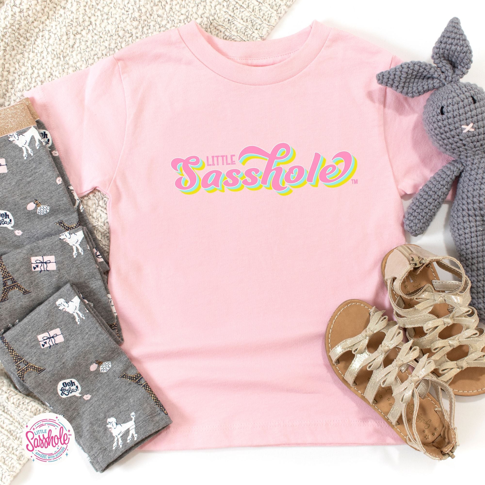 Sass in Small Packages: Little Sasshole™ Toddler Shirt - Funny Graphic Tee by Sasshole® Clothing