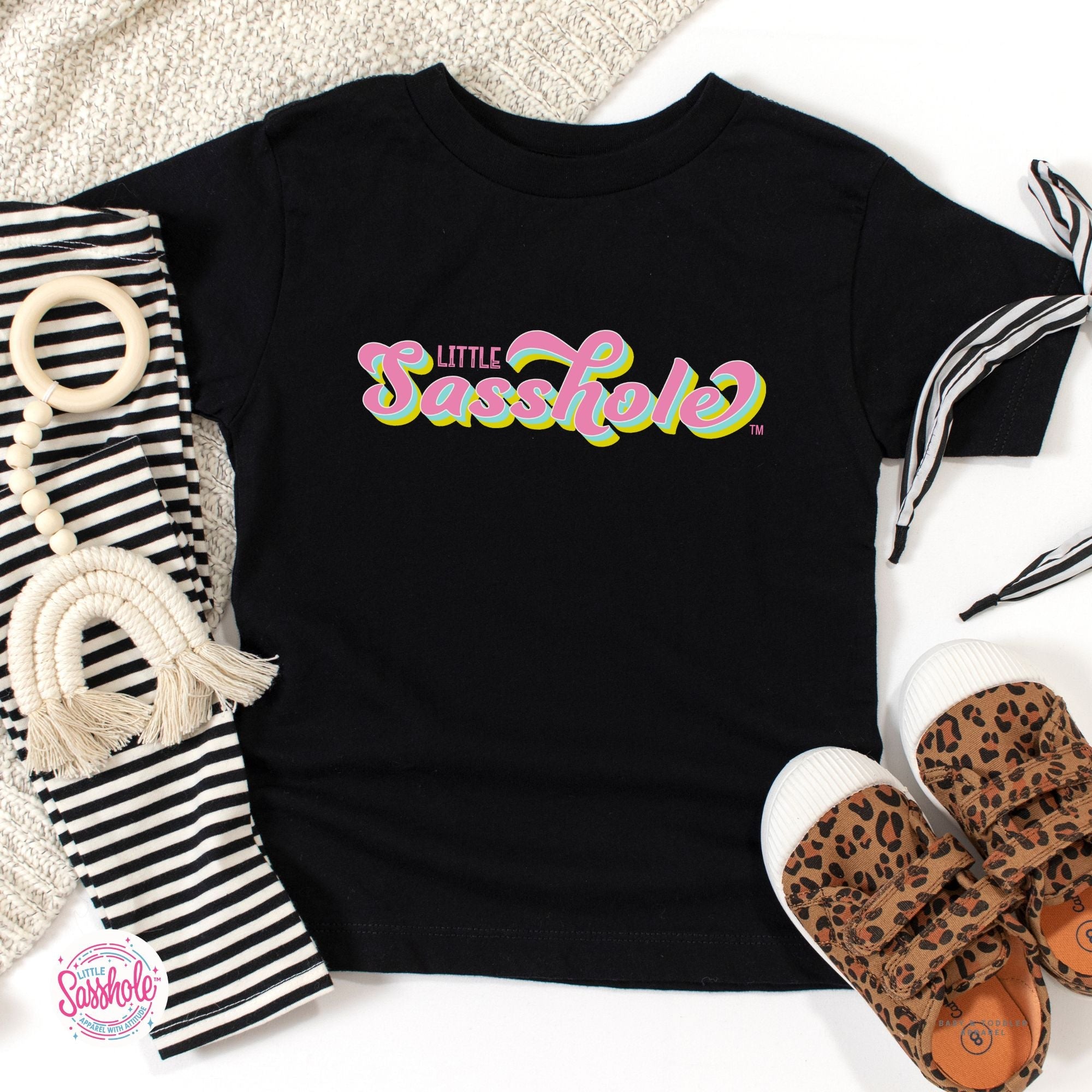 Sass in Small Packages: Little Sasshole™ Toddler Shirt - Funny Graphic Tee by Sasshole® Clothing