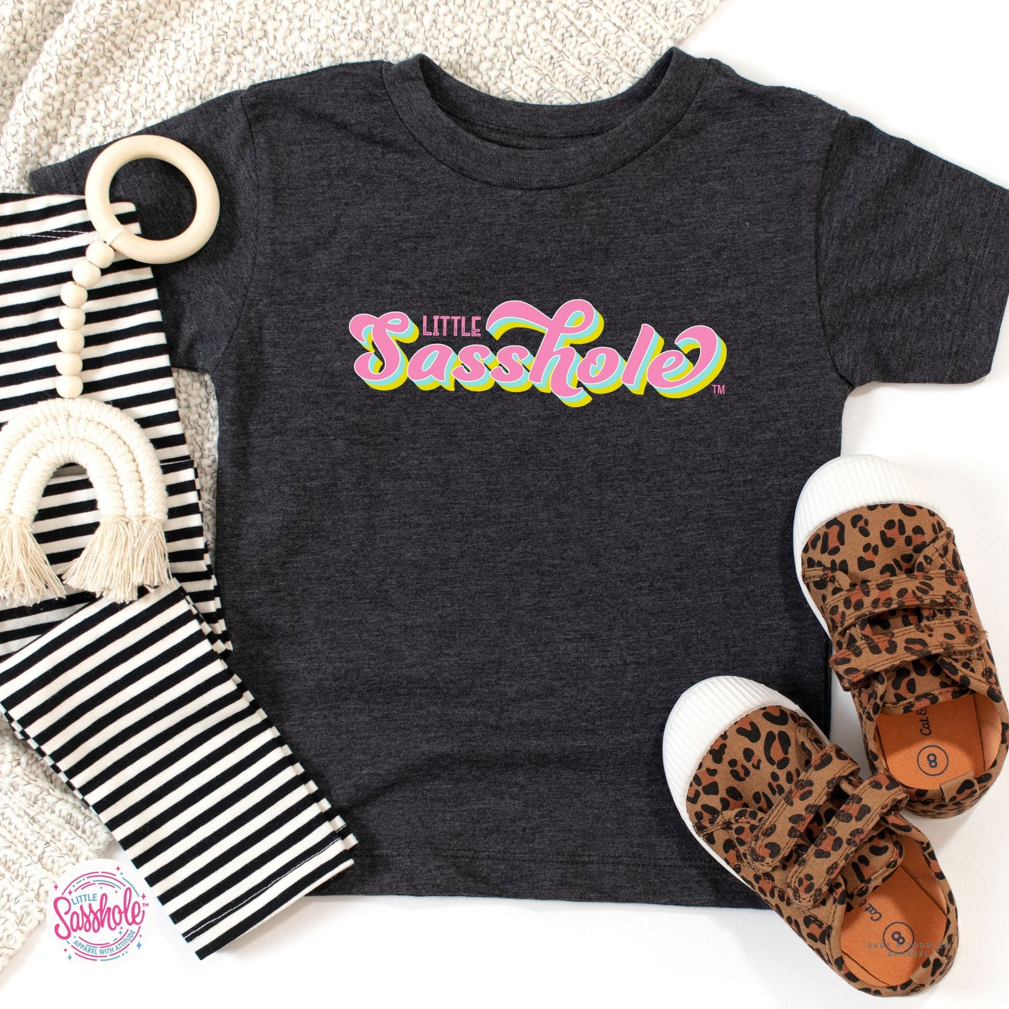 Image of Sass in Small Packages: Little Sasshole™ Toddler Shirt - Funny Graphic Tee by Sasshole® Clothing