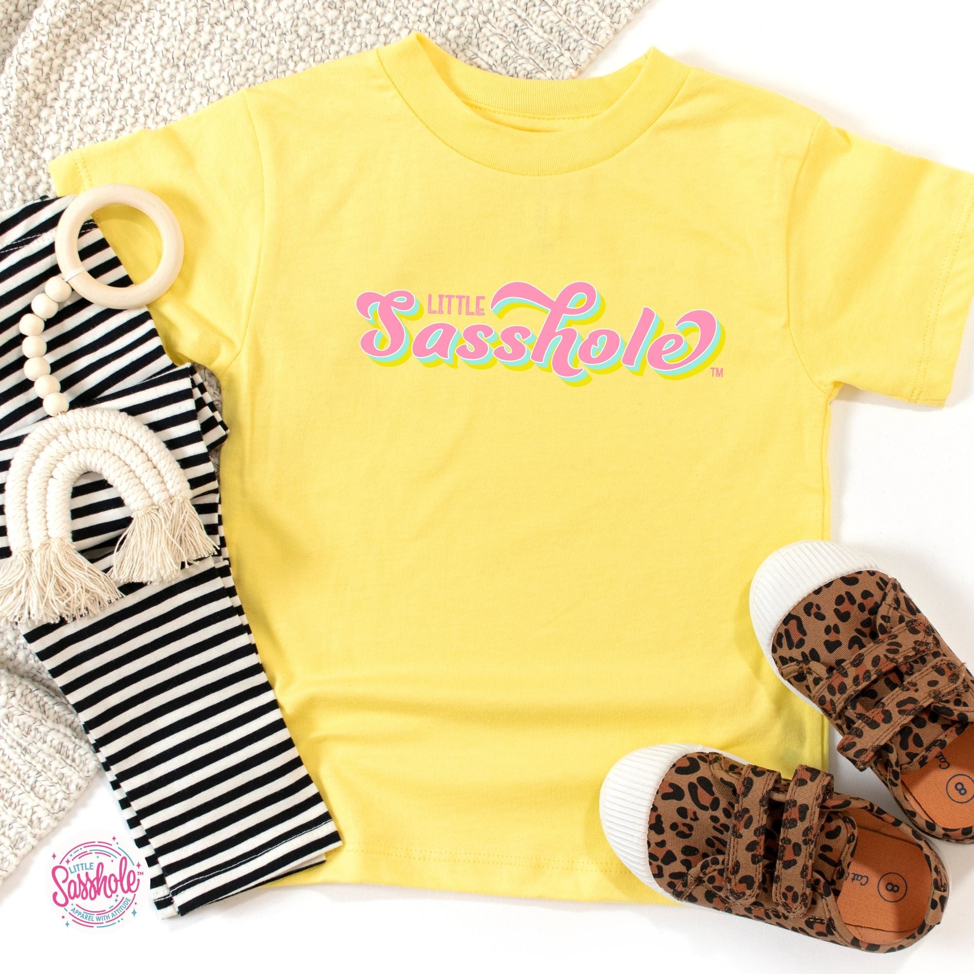 Sass in Small Packages: Little Sasshole™ Toddler Shirt - Funny Graphic Tee by Sasshole® Clothing