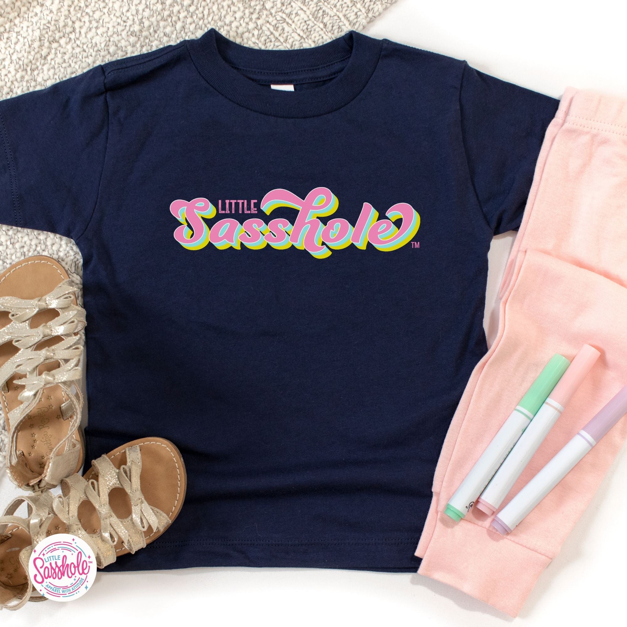 Sass in Small Packages: Little Sasshole™ Toddler Shirt - Funny Graphic Tee by Sasshole® Clothing