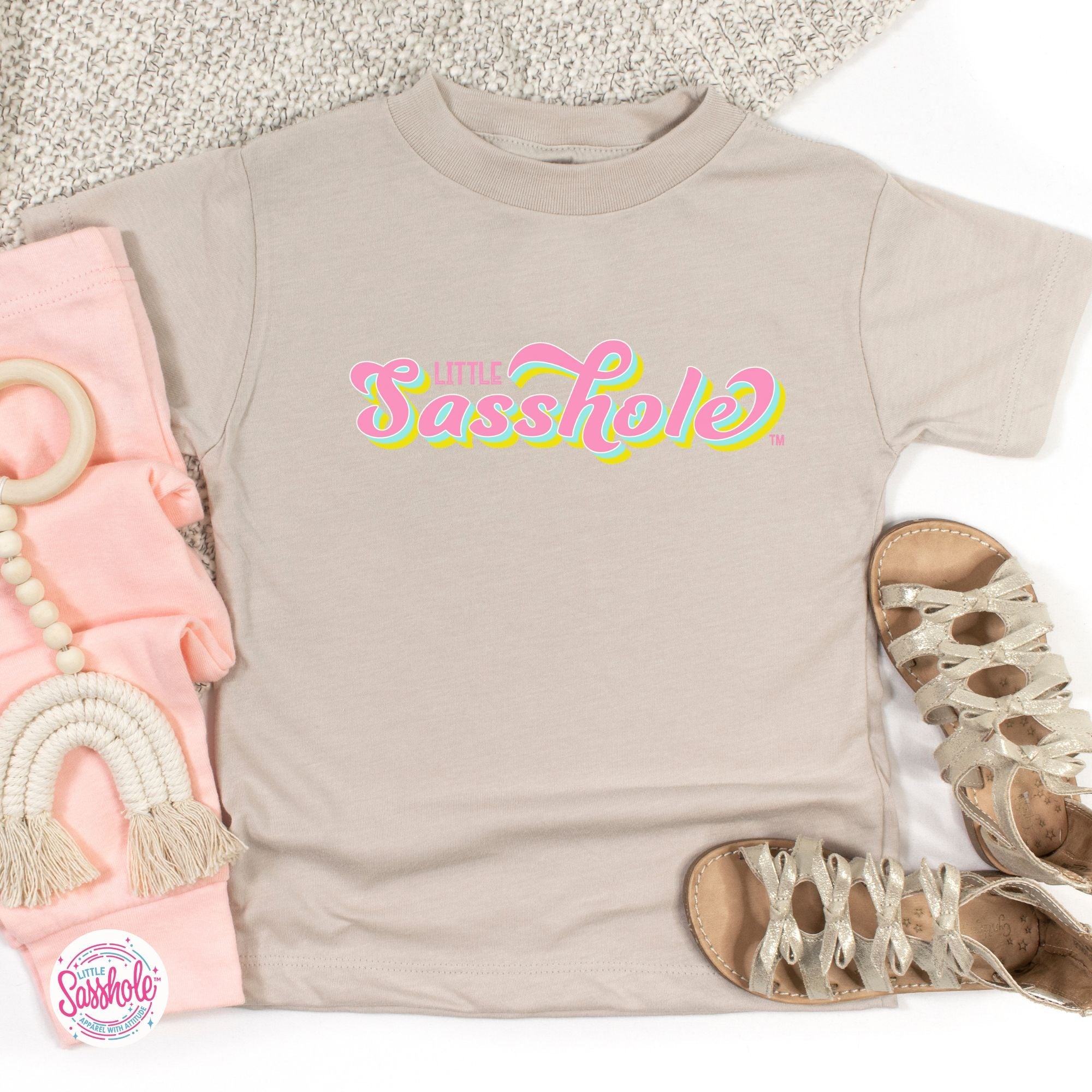 Image of Sass in Small Packages: Little Sasshole™ Toddler Shirt - Funny Graphic Tee by Sasshole® Clothing