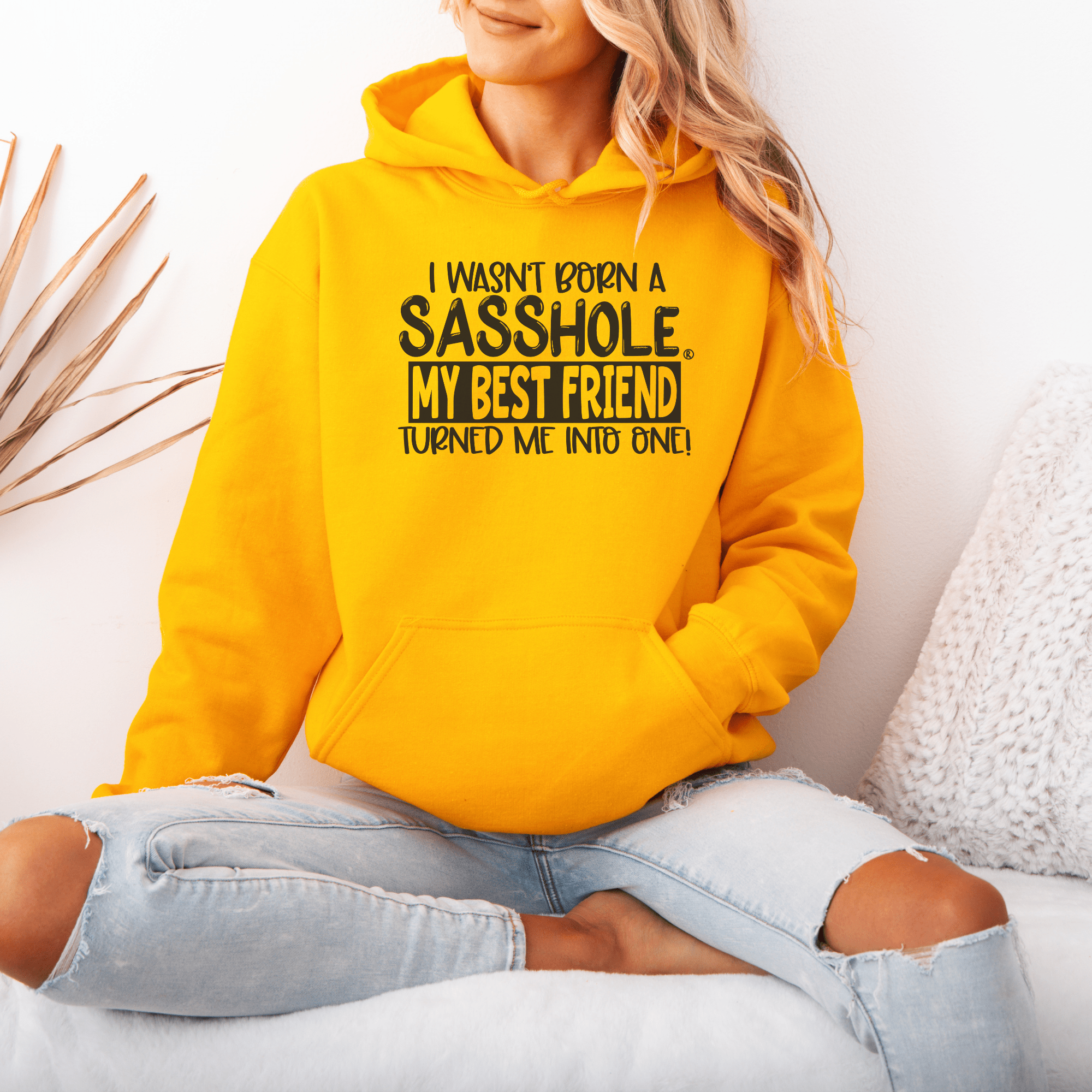 Image of Sasshole® Best Friend Edition - Women's Hoodie - Funny Graphic Tee by Sasshole® Clothing