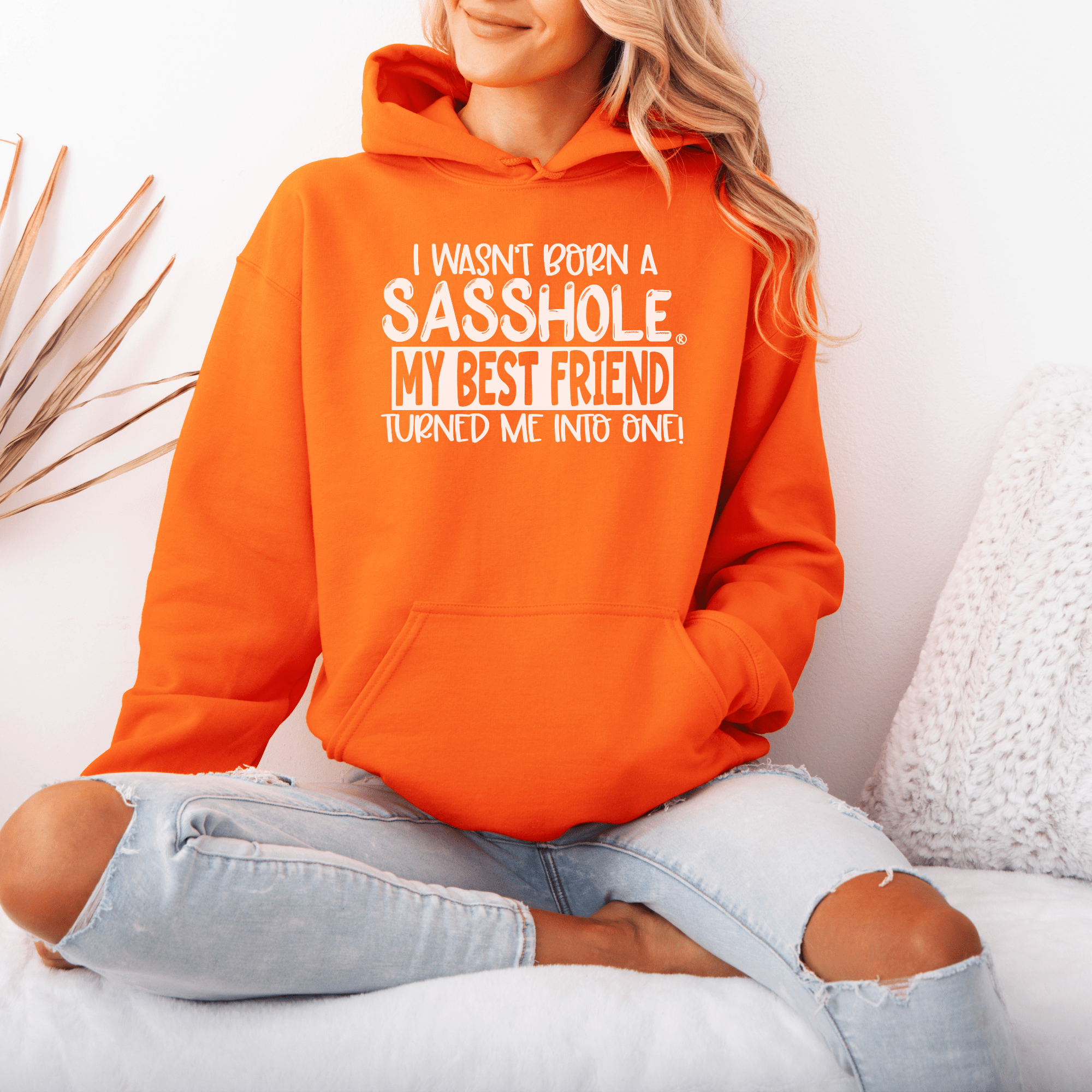 Image of Sasshole® Best Friend Edition - Women's Hoodie - Funny Graphic Tee by Sasshole® Clothing