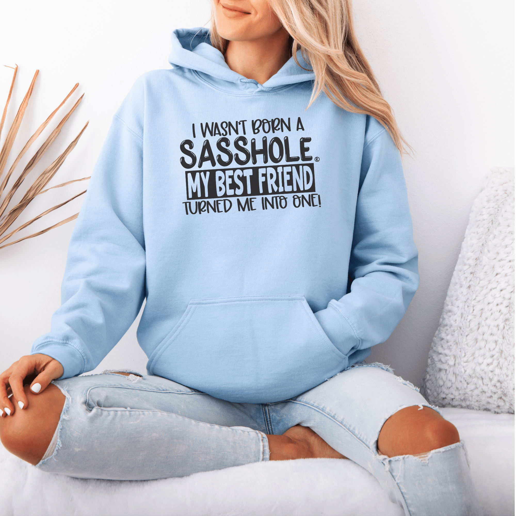 Image of Sasshole® Best Friend Edition - Women's Hoodie - Funny Graphic Tee by Sasshole® Clothing