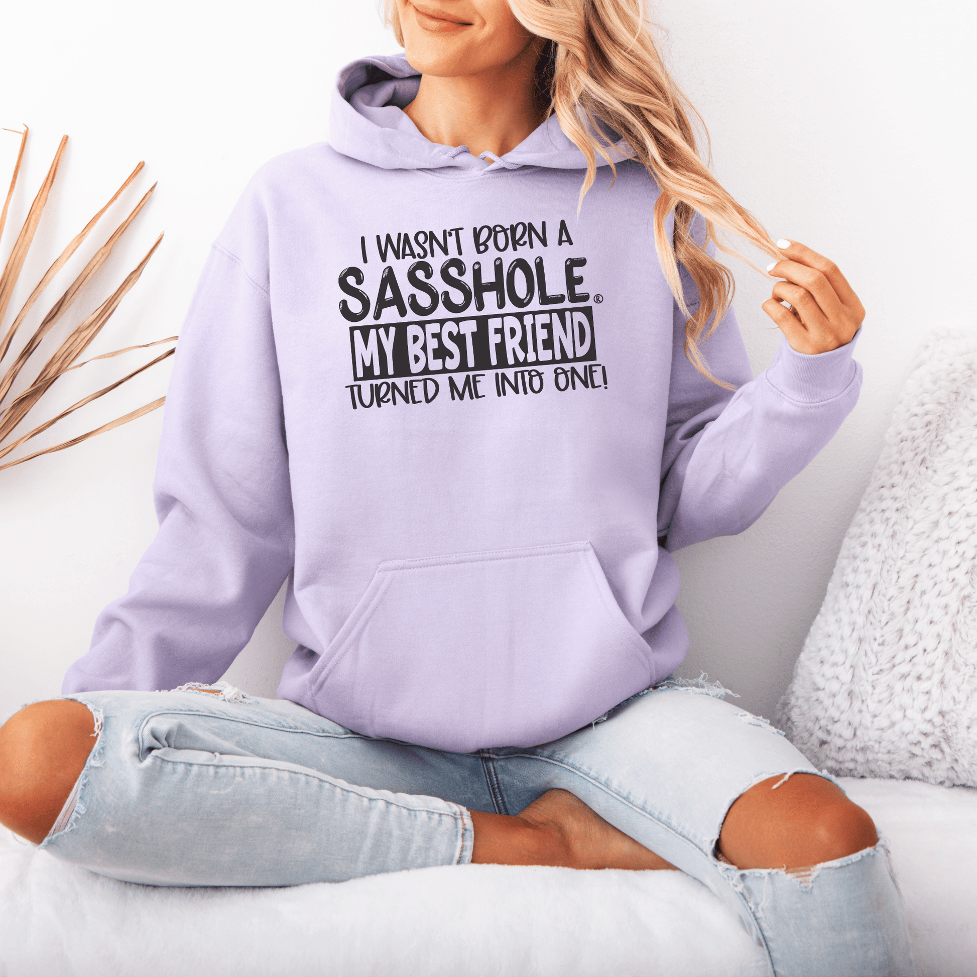Sasshole® Best Friend Edition - Women's Hoodie - Funny Graphic Tee by Sasshole® Clothing