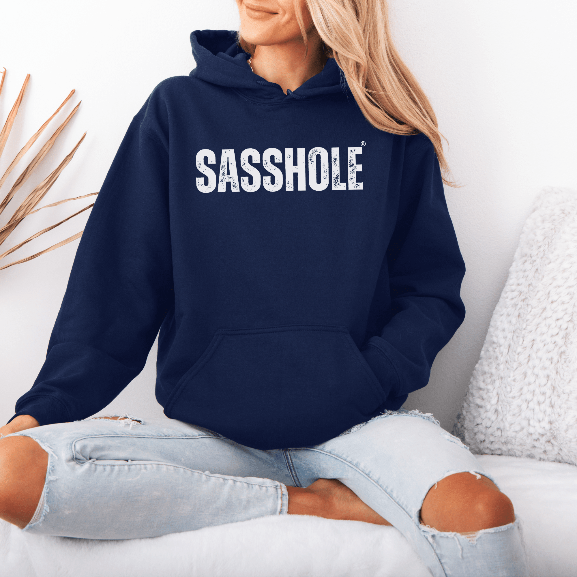 Image of Sasshole Classic Logo – Women’s Hoodie | Cute Sassy Graphic Tee | Sasshole® - Funny Graphic Tee by Sasshole® Clothing