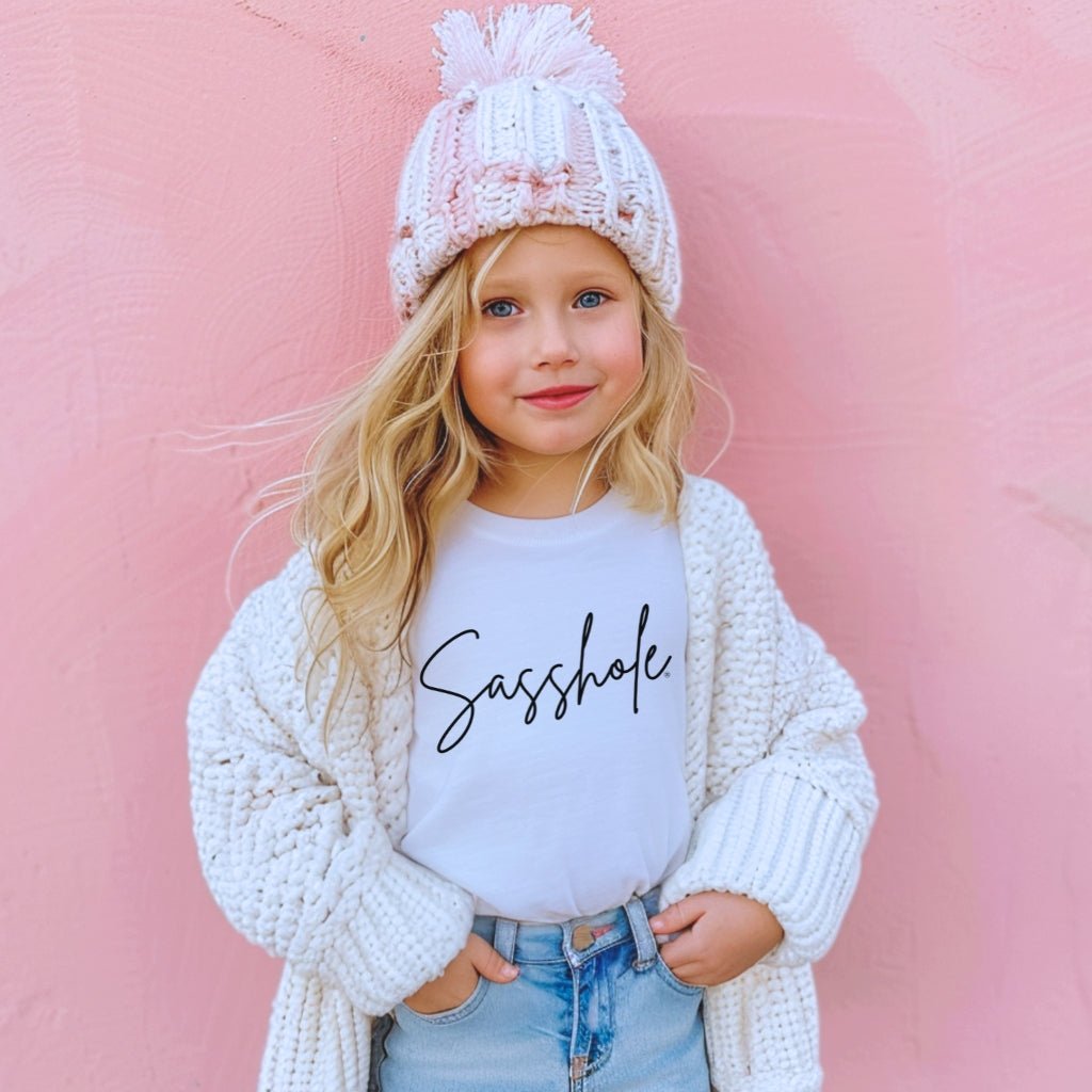 Sasshole Cute & Sassy – Youth T-Shirt | Graphic Tee | Sasshole® - Funny Graphic Tee by Sasshole® Clothing