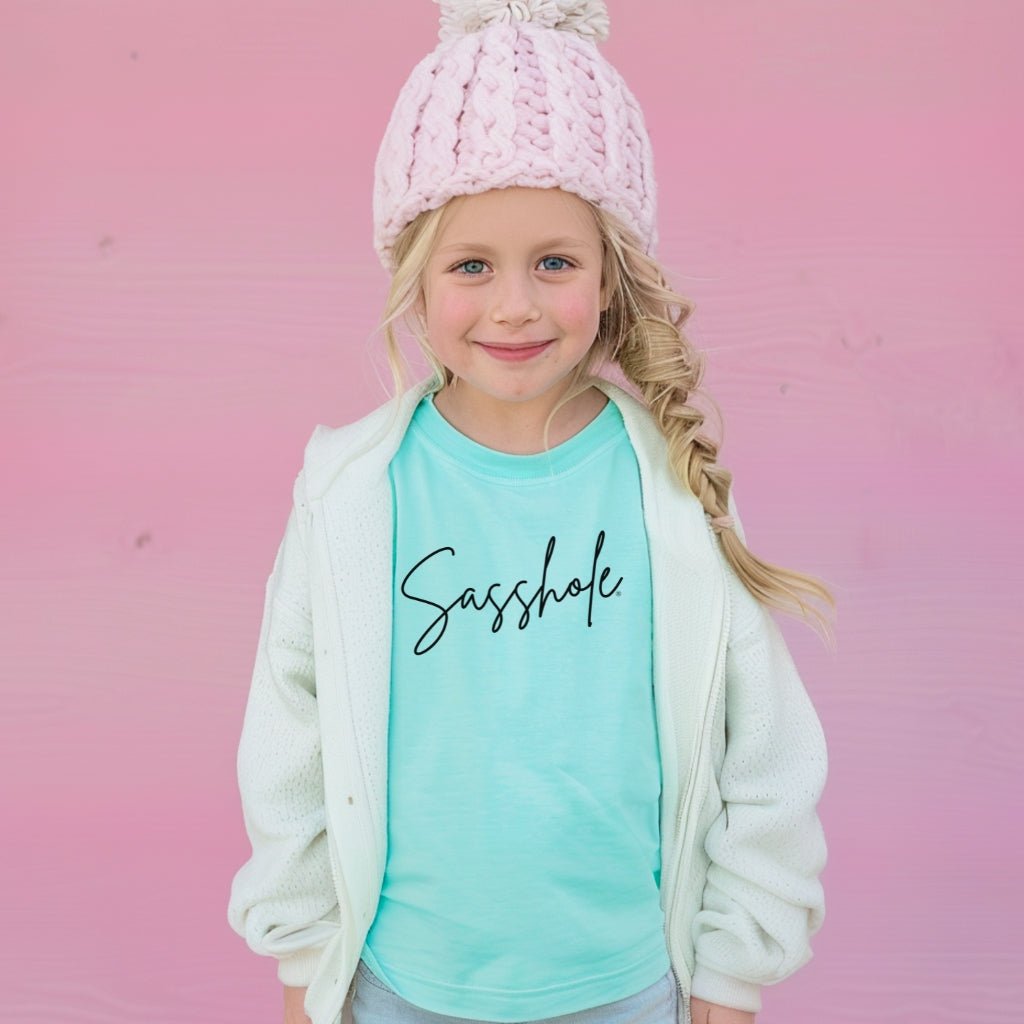 Sasshole Cute & Sassy – Youth T-Shirt | Graphic Tee | Sasshole® - Funny Graphic Tee by Sasshole® Clothing