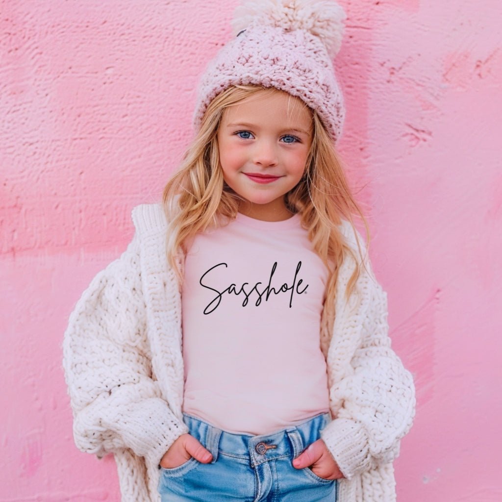 Sasshole Cute & Sassy – Youth T-Shirt | Graphic Tee | Sasshole® - Funny Graphic Tee by Sasshole® Clothing