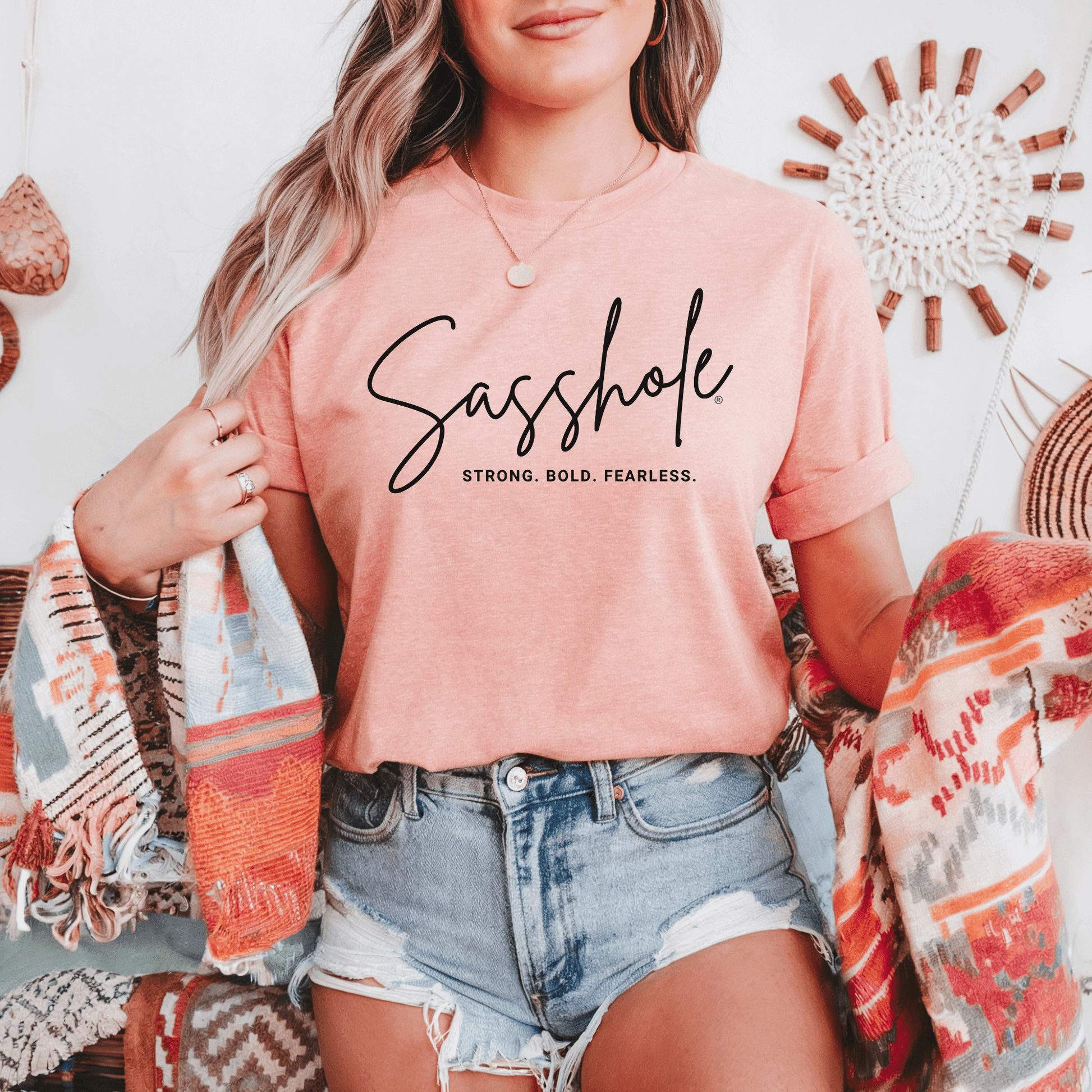 Sasshole® Empowerment Shirt - Strong, Bold, Fearless Women's T-shirt - Funny Graphic Tee by Sasshole® Clothing