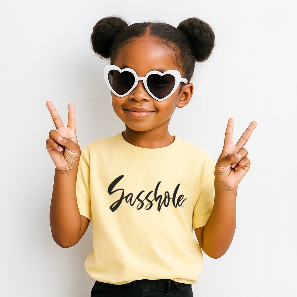 Image of Sasshole Everyday Sass – Youth T-Shirt | Graphic Tee | Sasshole® - Funny Graphic Tee by Sasshole® Clothing