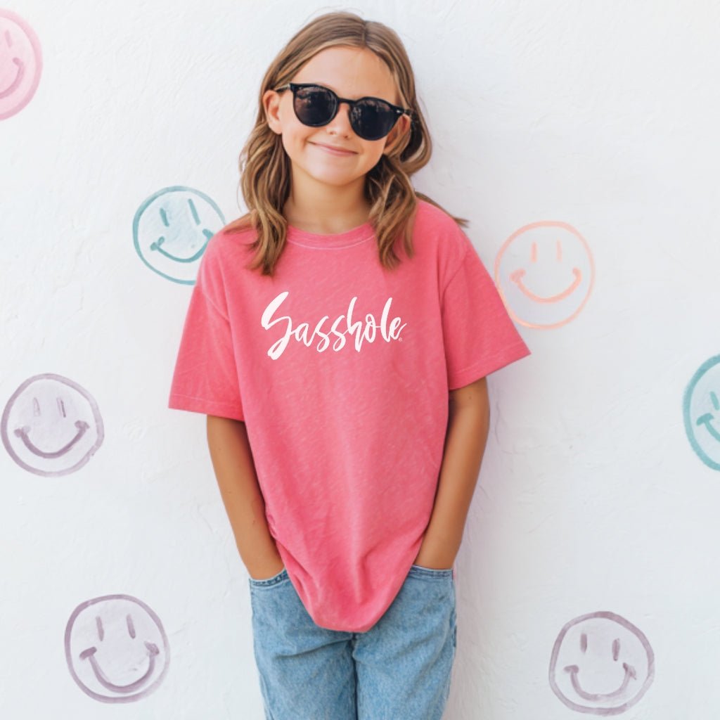 Image of Sasshole Everyday Sass – Youth T-Shirt | Graphic Tee | Sasshole® - Funny Graphic Tee by Sasshole® Clothing