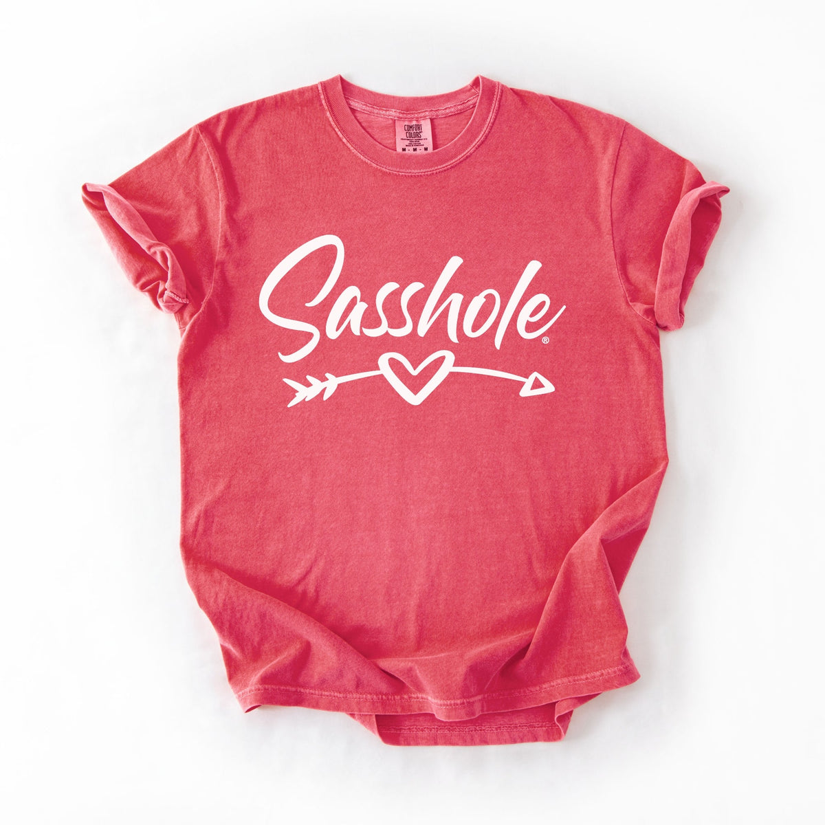 Sasshole Heart Arrow Graphic Tee – Cute Women’s Relaxed Fit T-Shirt | Sasshole® - Funny Graphic Tee by Sasshole® Clothing