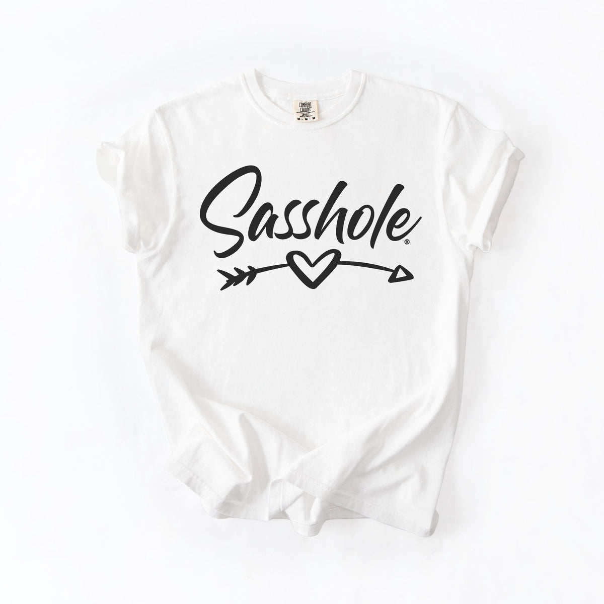 Sasshole Heart Arrow Graphic Tee – Cute Women’s Relaxed Fit T-Shirt | Sasshole® - Funny Graphic Tee by Sasshole® Clothing