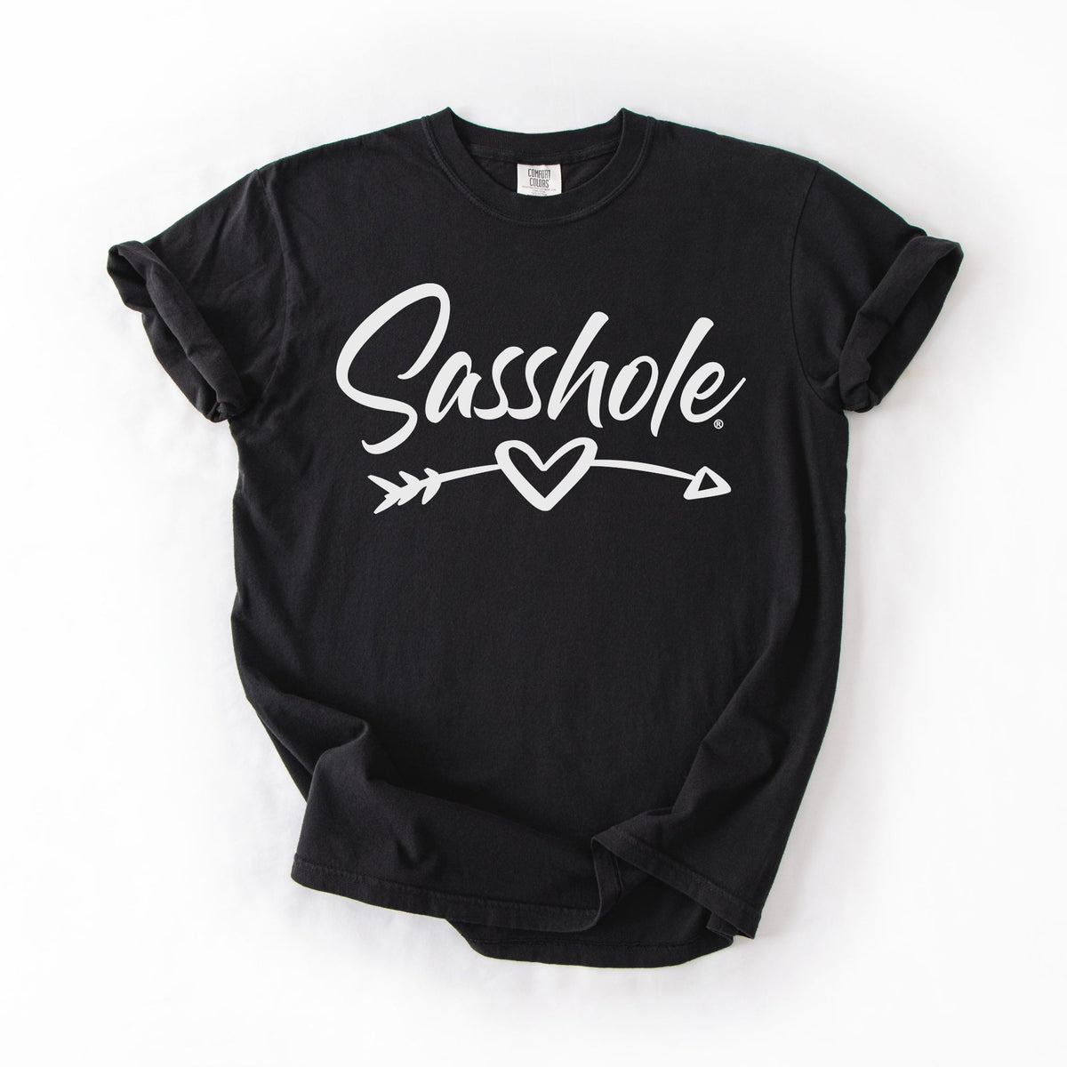 Sasshole Heart Arrow Graphic Tee – Cute Women’s Relaxed Fit T-Shirt | Sasshole® - Funny Graphic Tee by Sasshole® Clothing