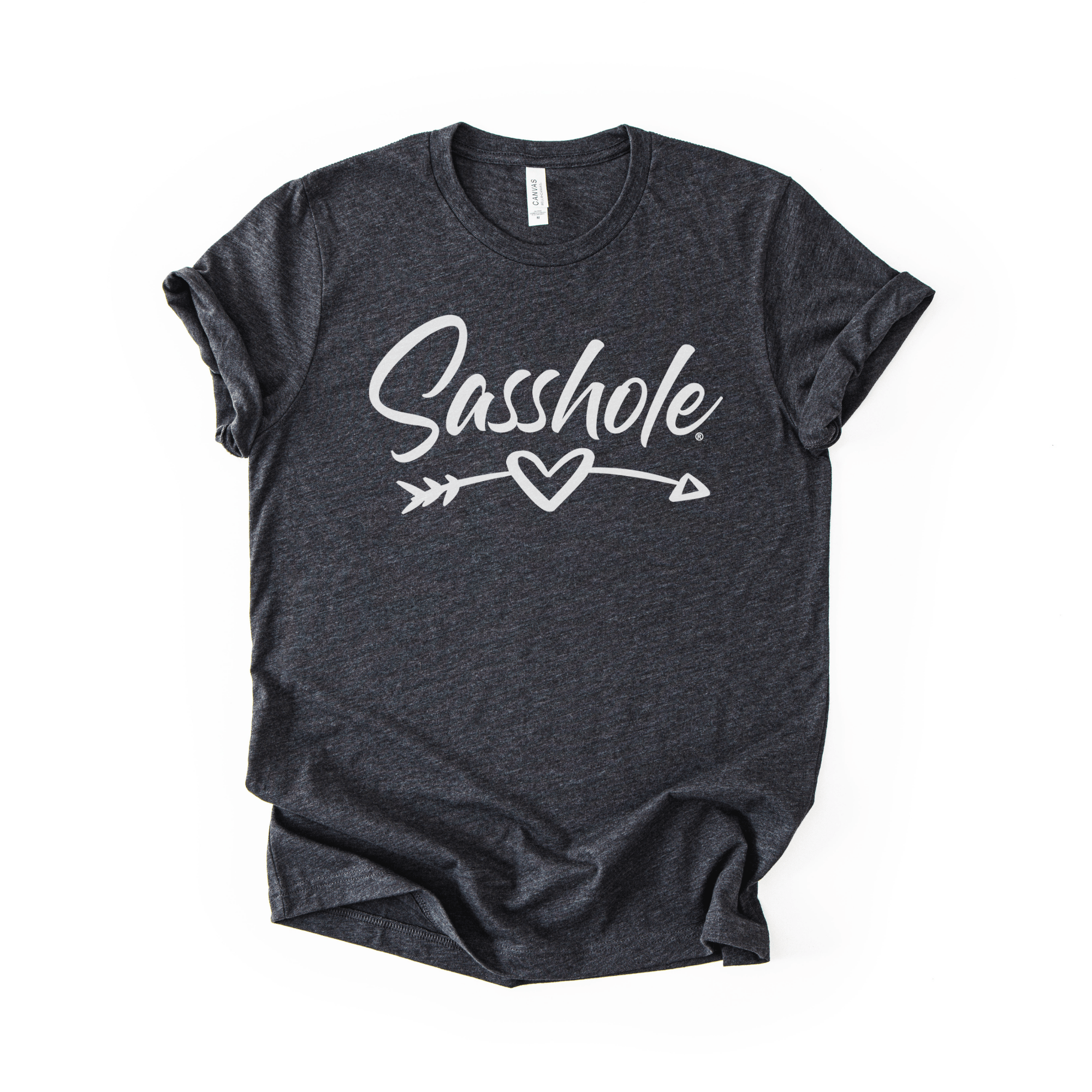 Image of Sasshole® Heart Arrow – Women’s Graphic Tee | Signature Sassy Shirt - Funny Graphic Tee by Sasshole® Clothing